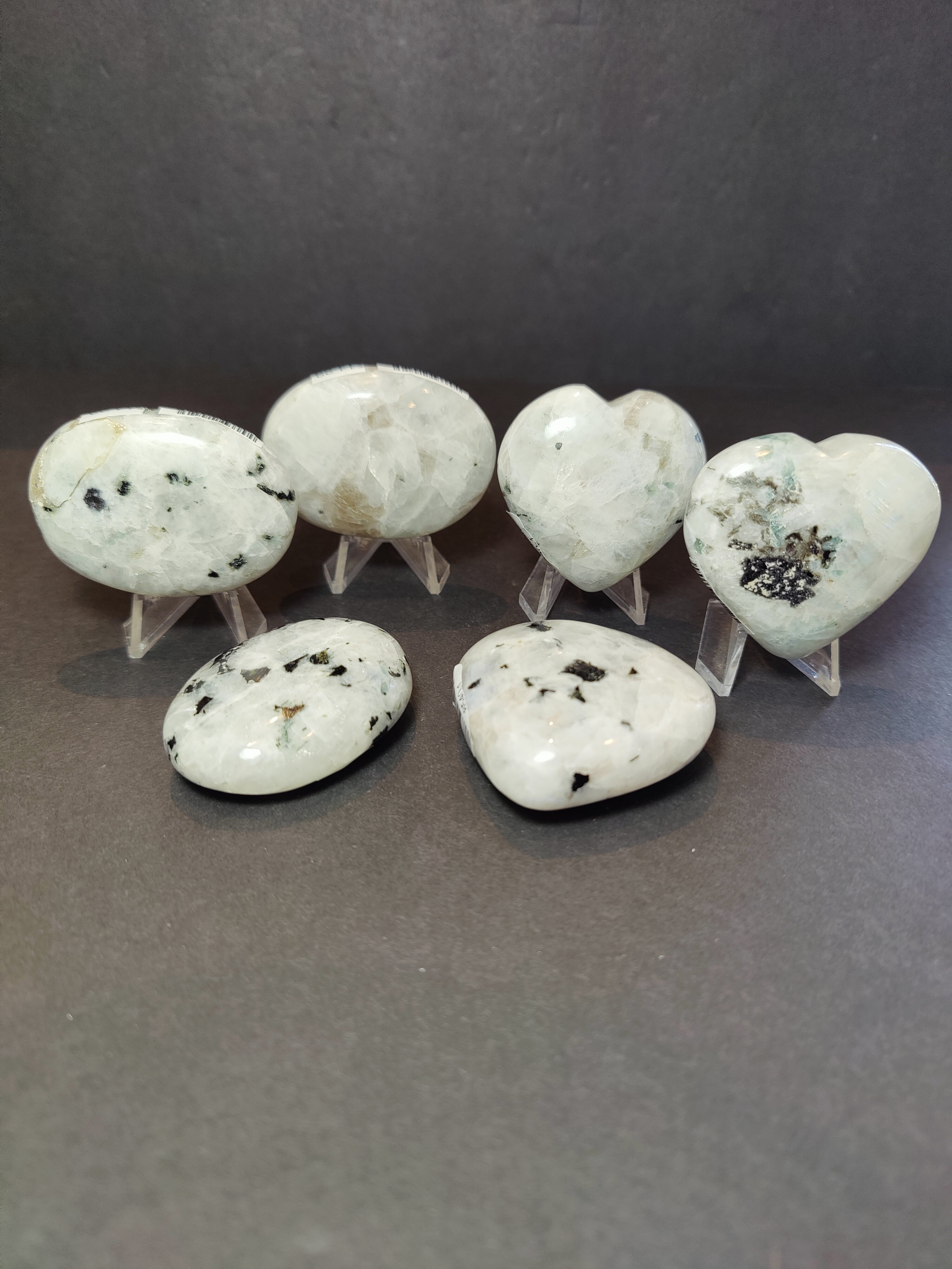 Moonstone Heart & Palmstone