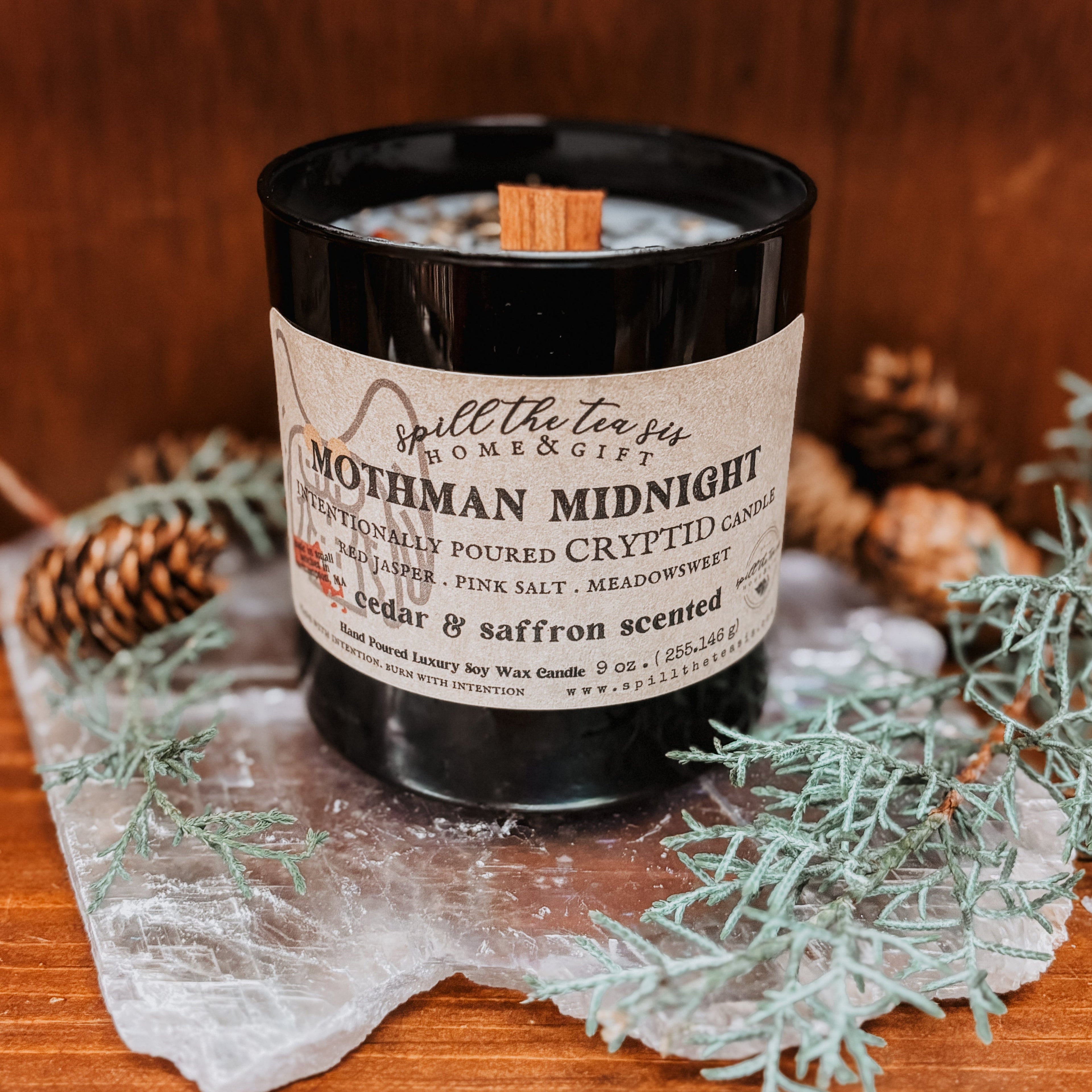 Mothman Midnight Candle
