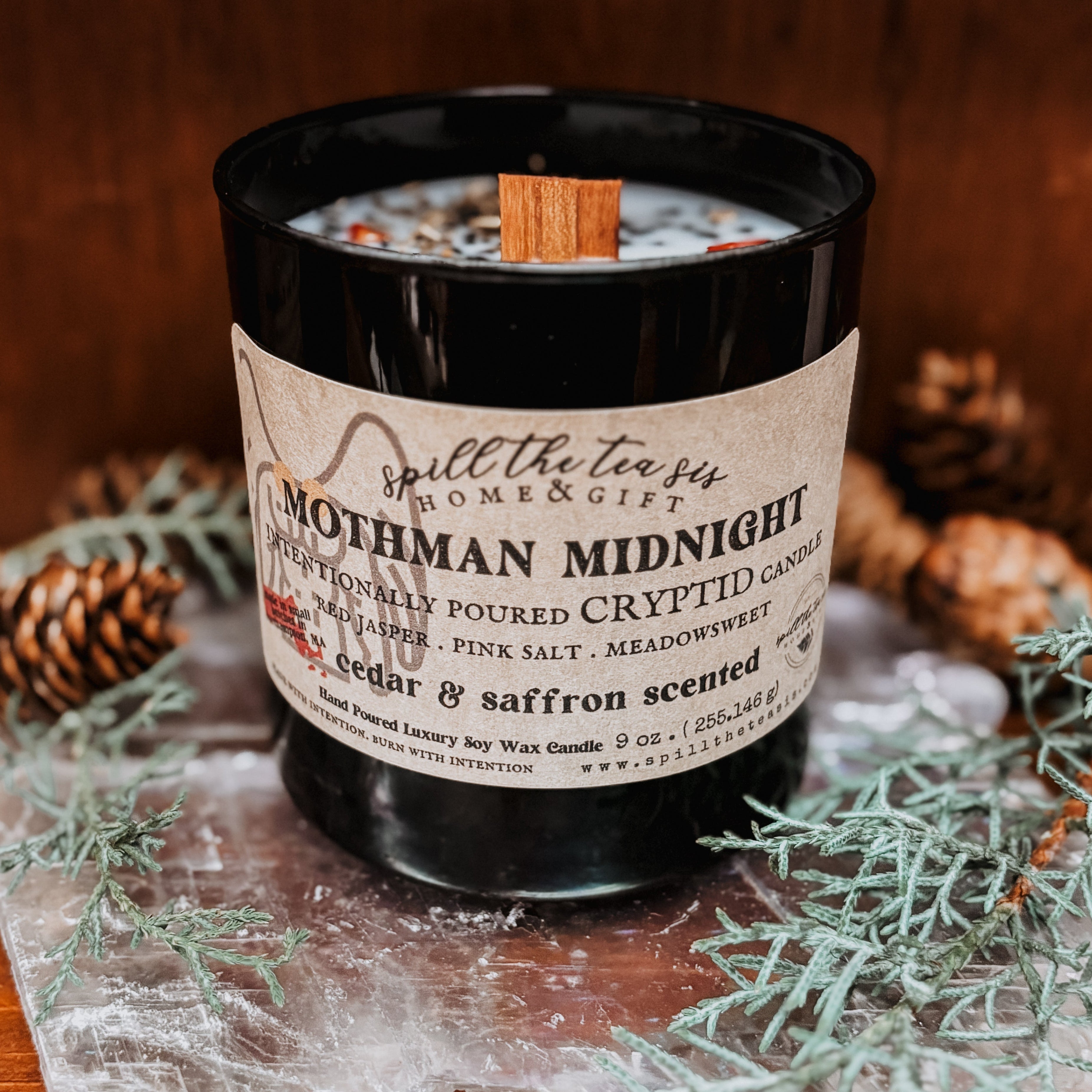 Mothman Midnight Candle