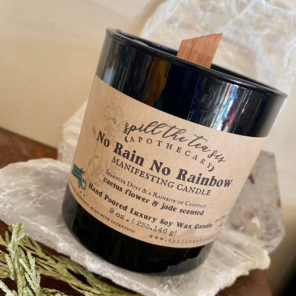 No Rain No Rainbow Candle