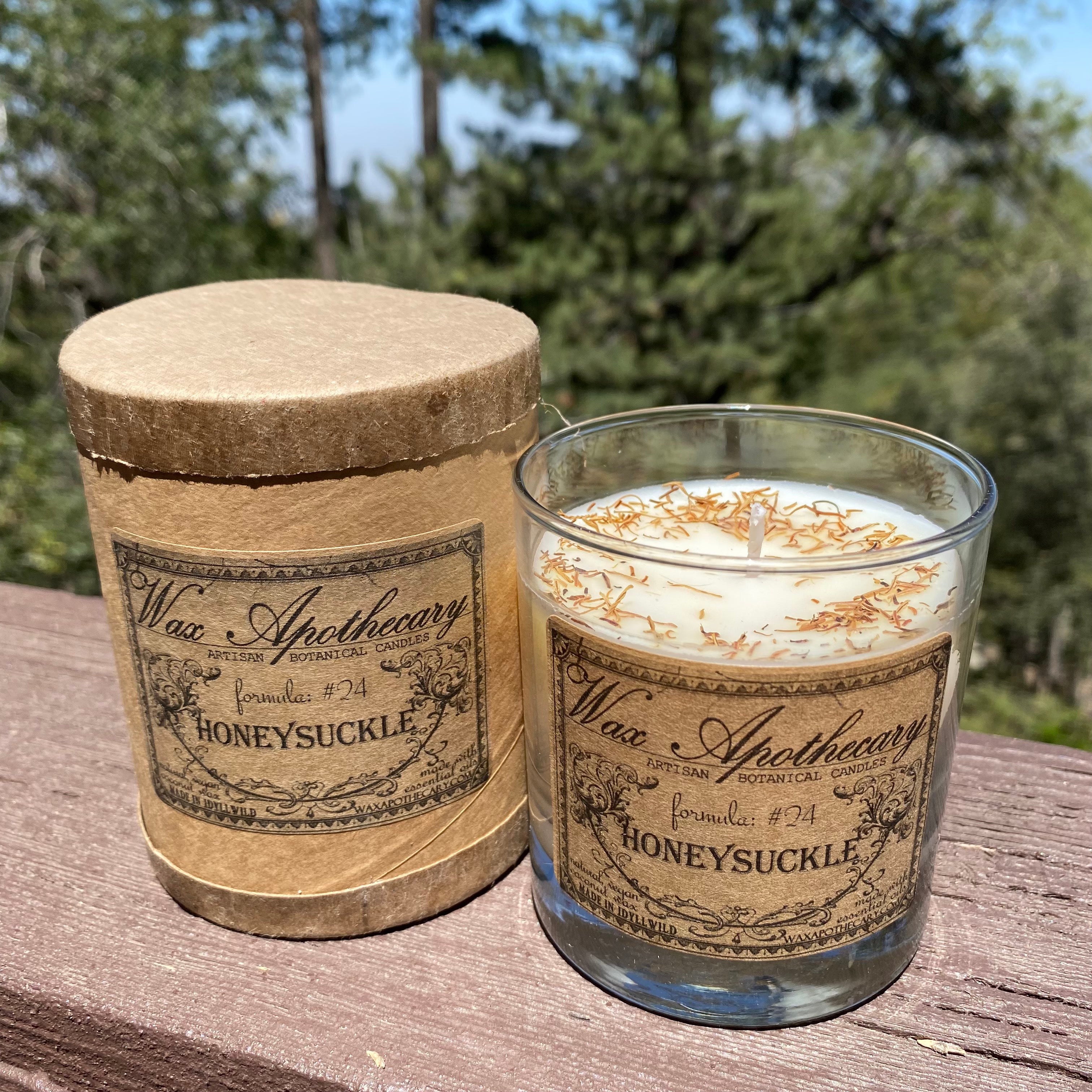 Honeysuckle Botanical Candle - 7 oz Scotch Glass