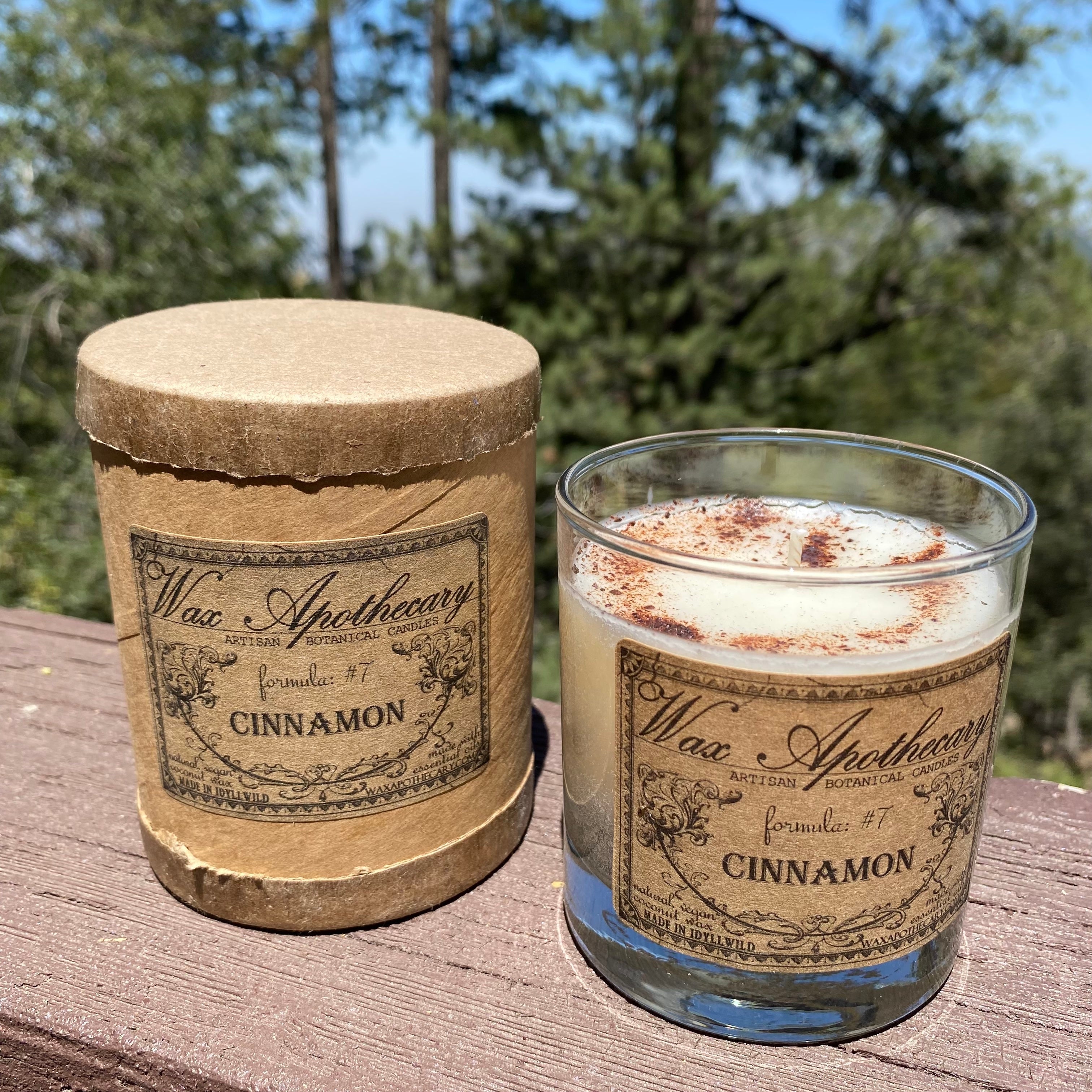 Cinnamon Botanical Candle - 7 oz Scotch Glass