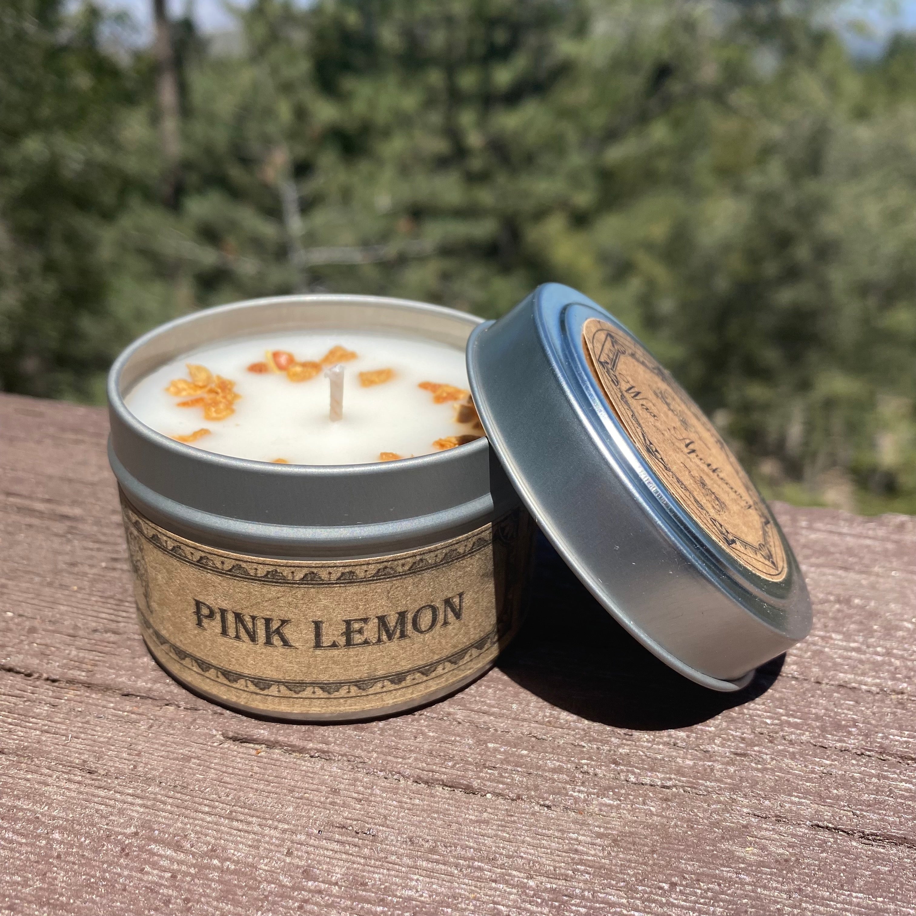 Pink Lemon Botanical Candle - 4 oz Travel Tin