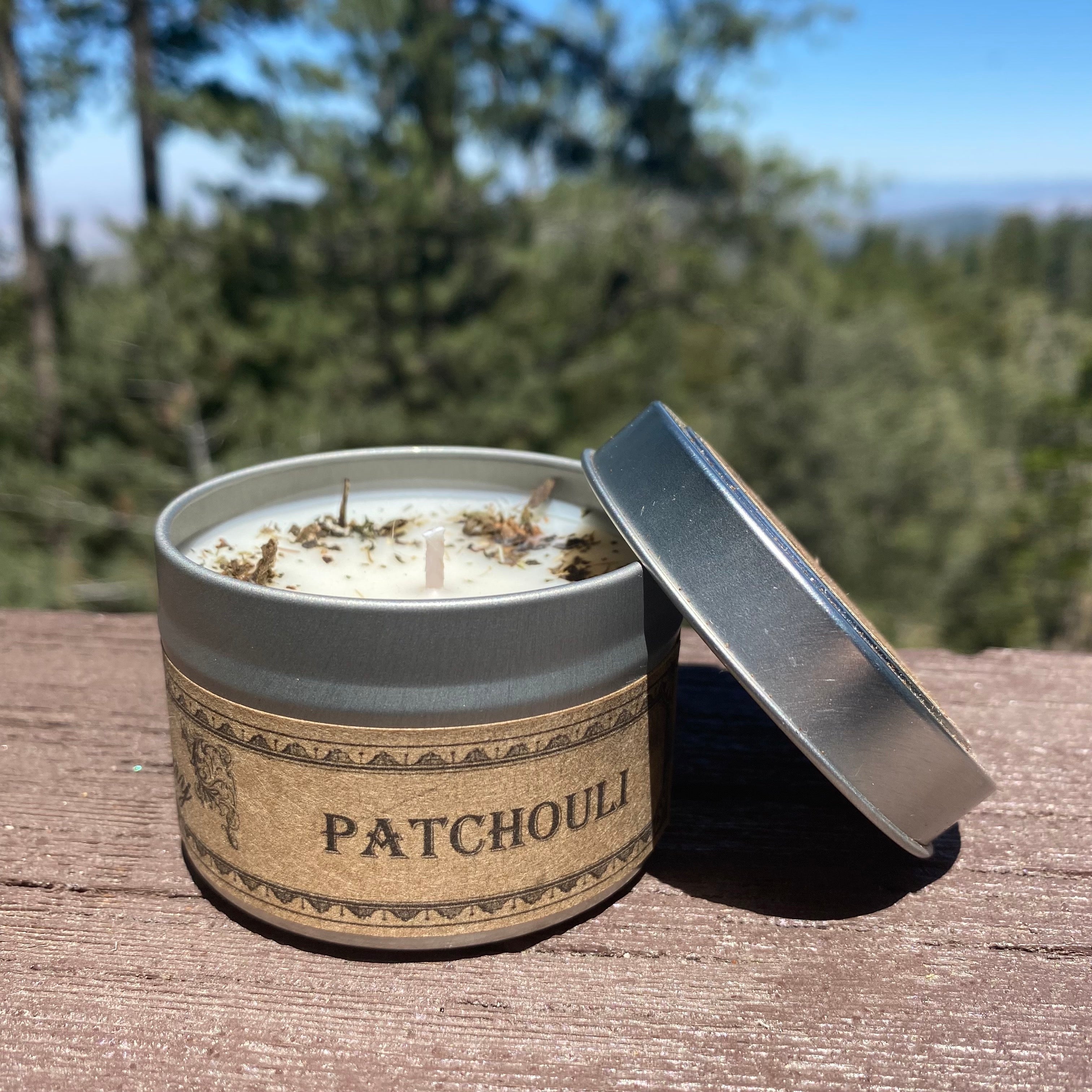 Patchouli Botanical Candle - 4 oz Travel Tin