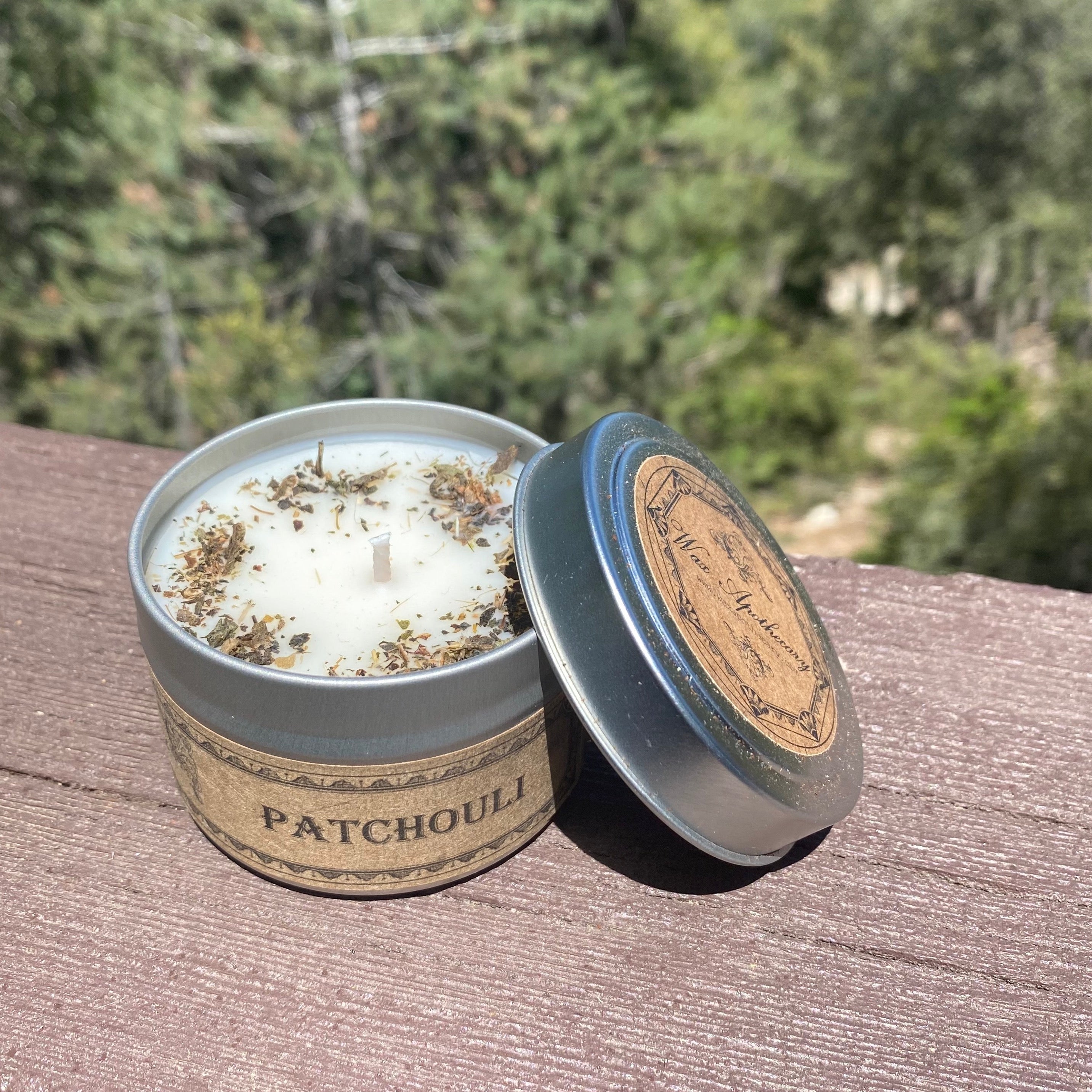 Patchouli Botanical Candle - 4 oz Travel Tin