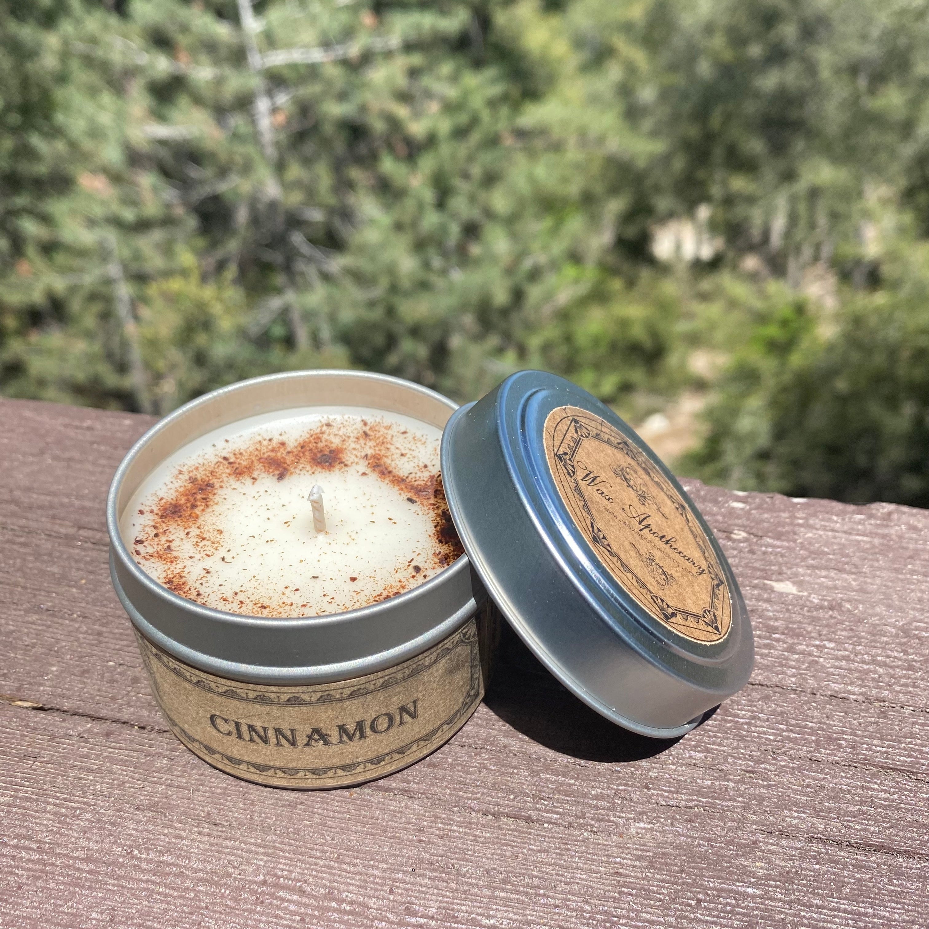 Cinnamon Botanical Candle - 4 oz Travel Tin