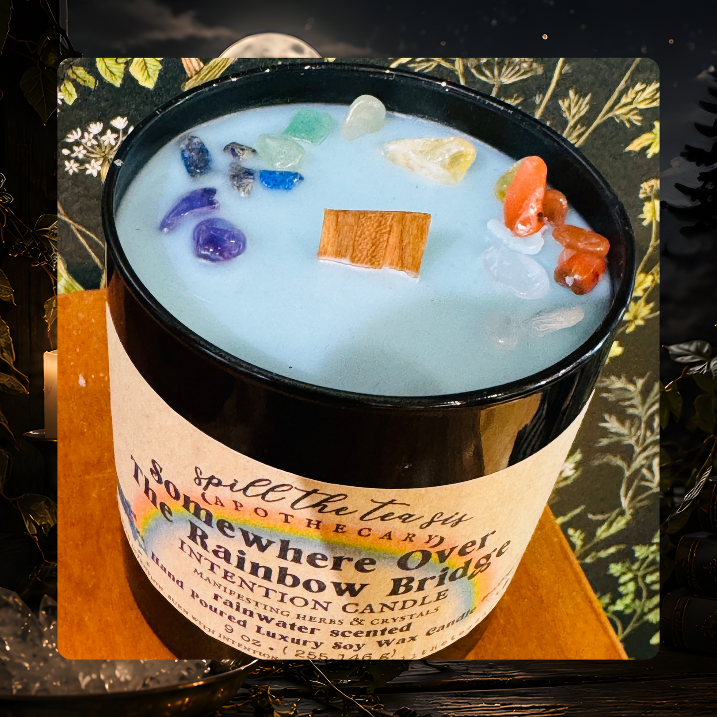 Somewhere Over the Rainbow Bridge Candle