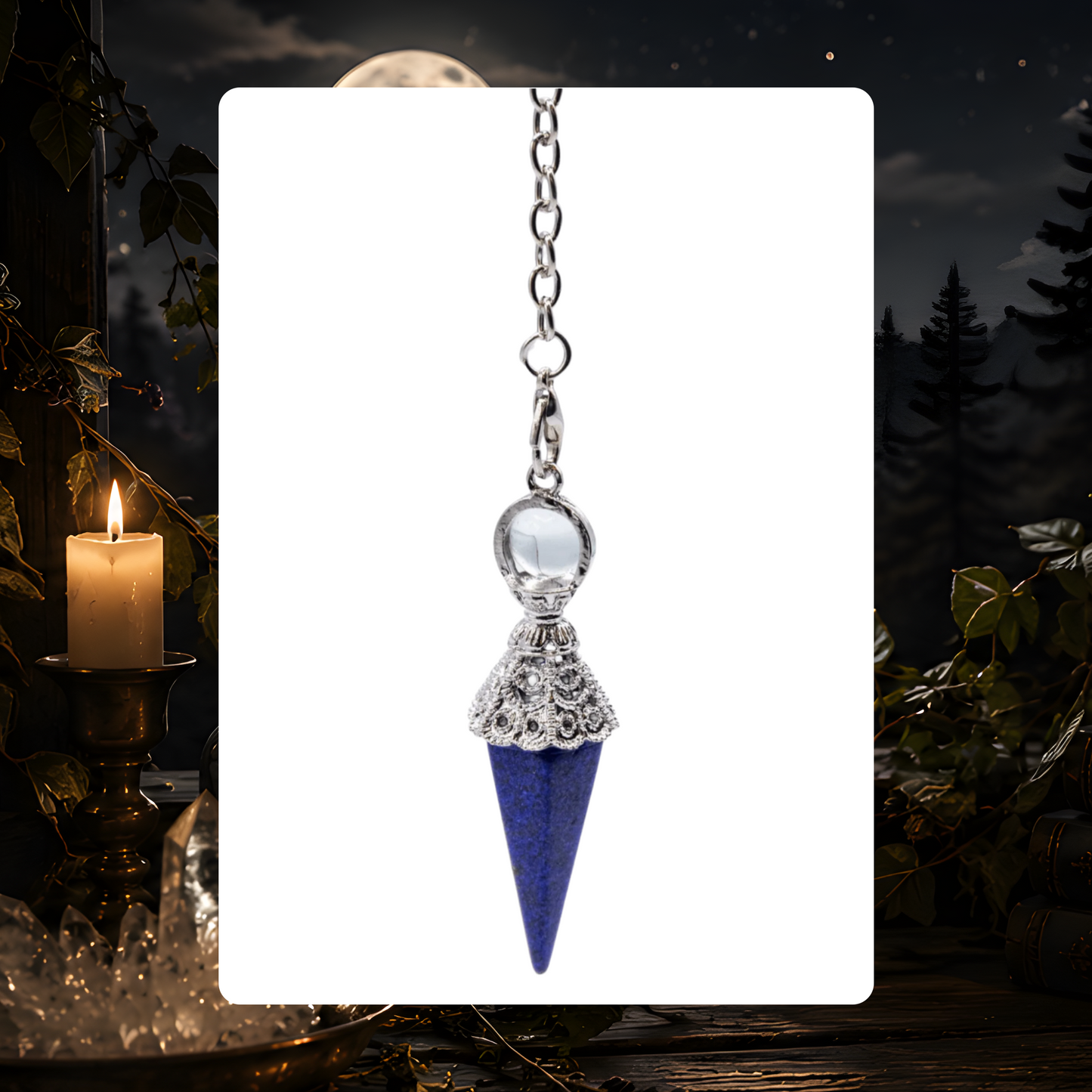 Ornate Lapis Lazuli Pendulum