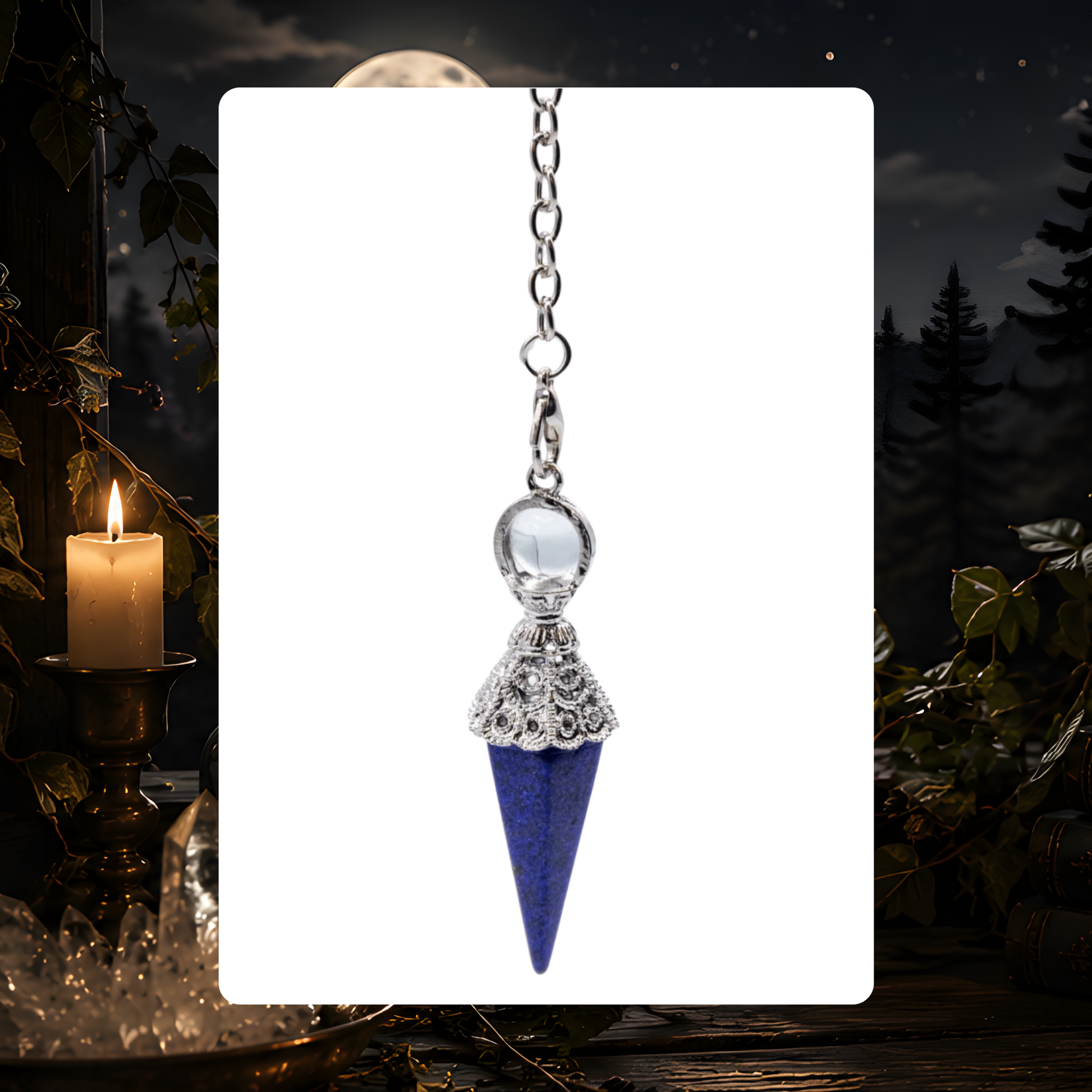 Ornate Lapis Lazuli Pendulum
