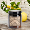 Pink Lemon Botanical Candle - 6 oz Amber Jar