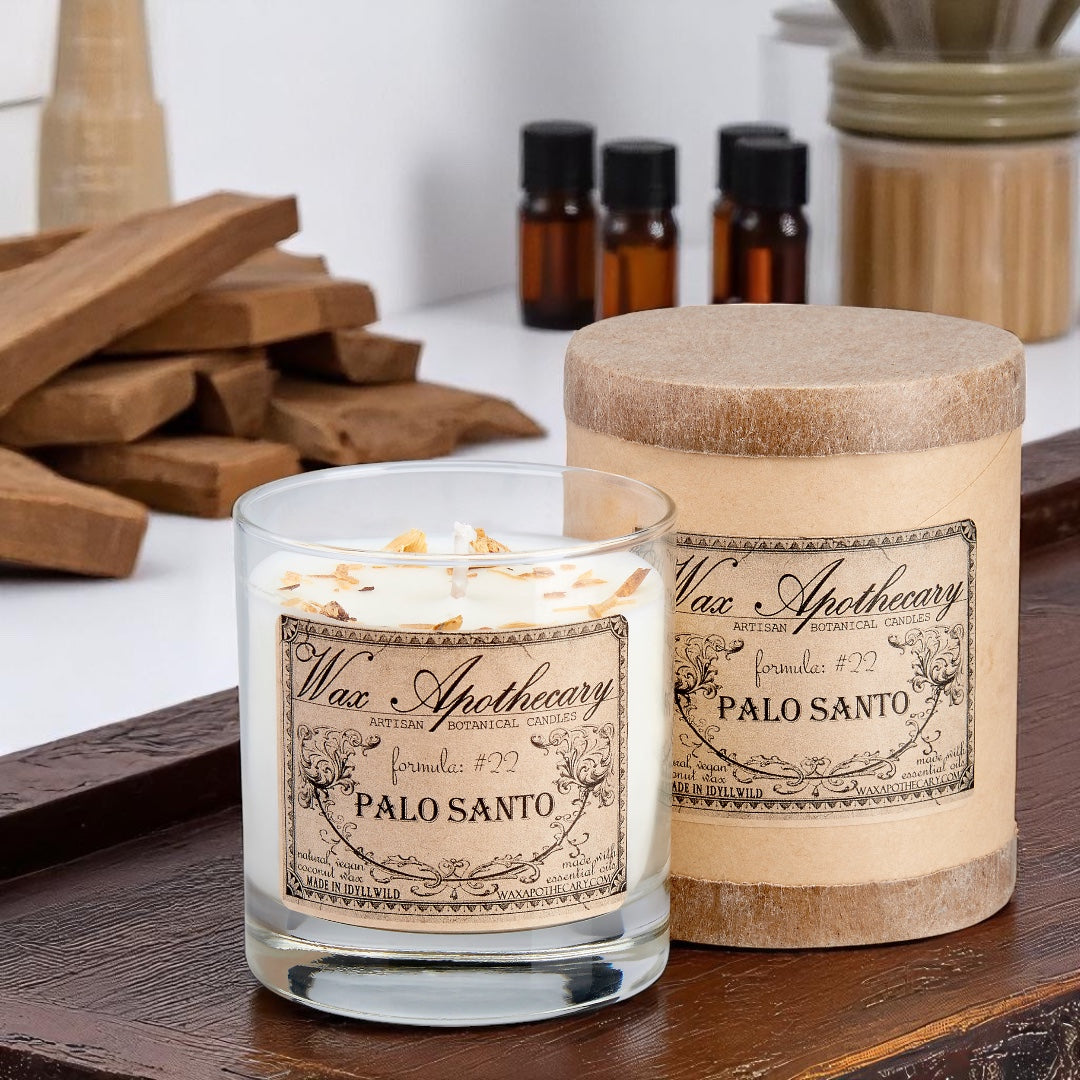 Palo Santo Botanical Candle - 7 oz Scotch Glass
