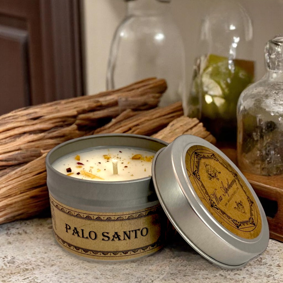 Palo Santo Botanical Candle - 4 oz Travel Tin