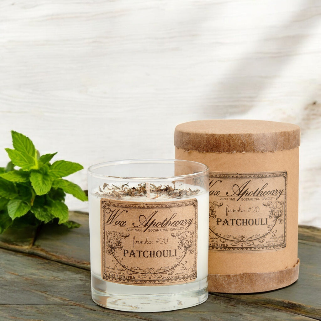 Patchouli Botanical Candle - 7 oz Scotch Glass