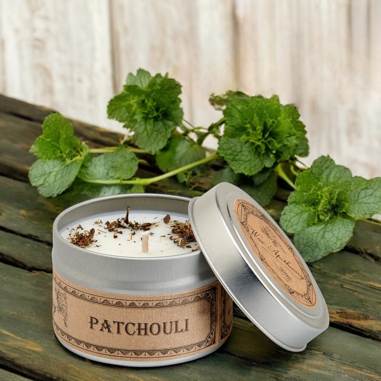 Patchouli Botanical Candle - 4 oz Travel Tin