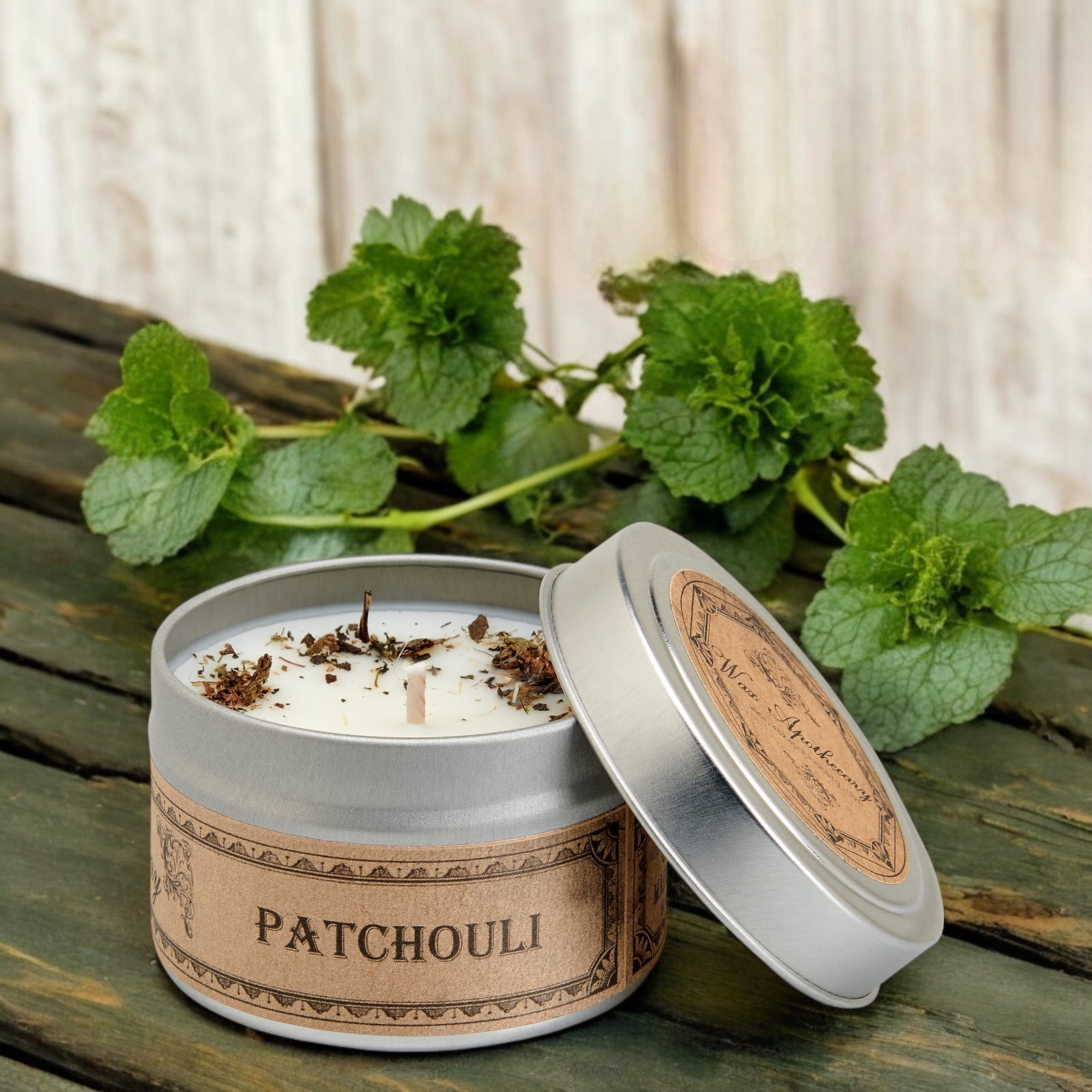 Patchouli Botanical Candle - 4 oz Travel Tin