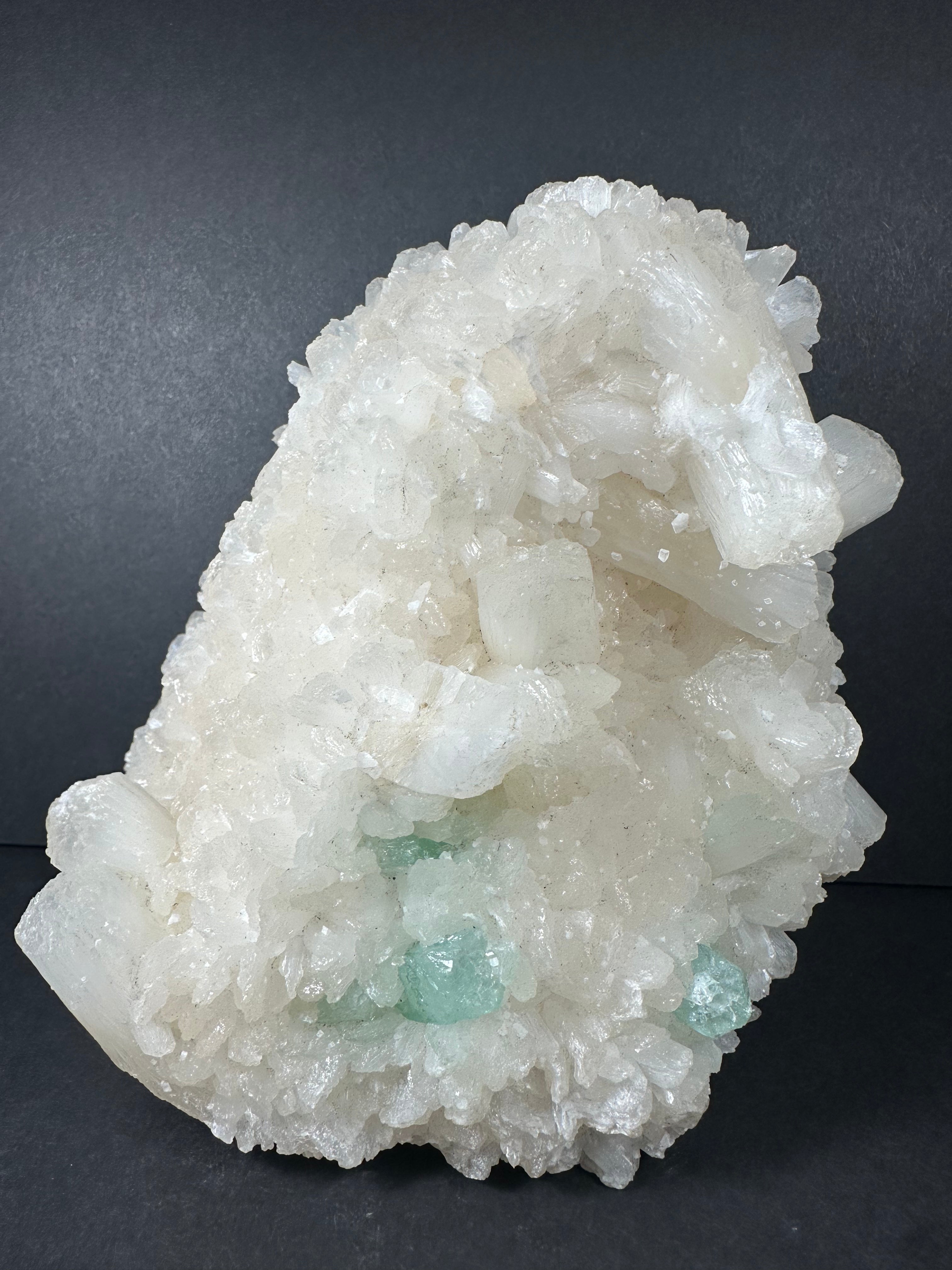 Green Apophyllite, Stilbite & Mordenite Specimen