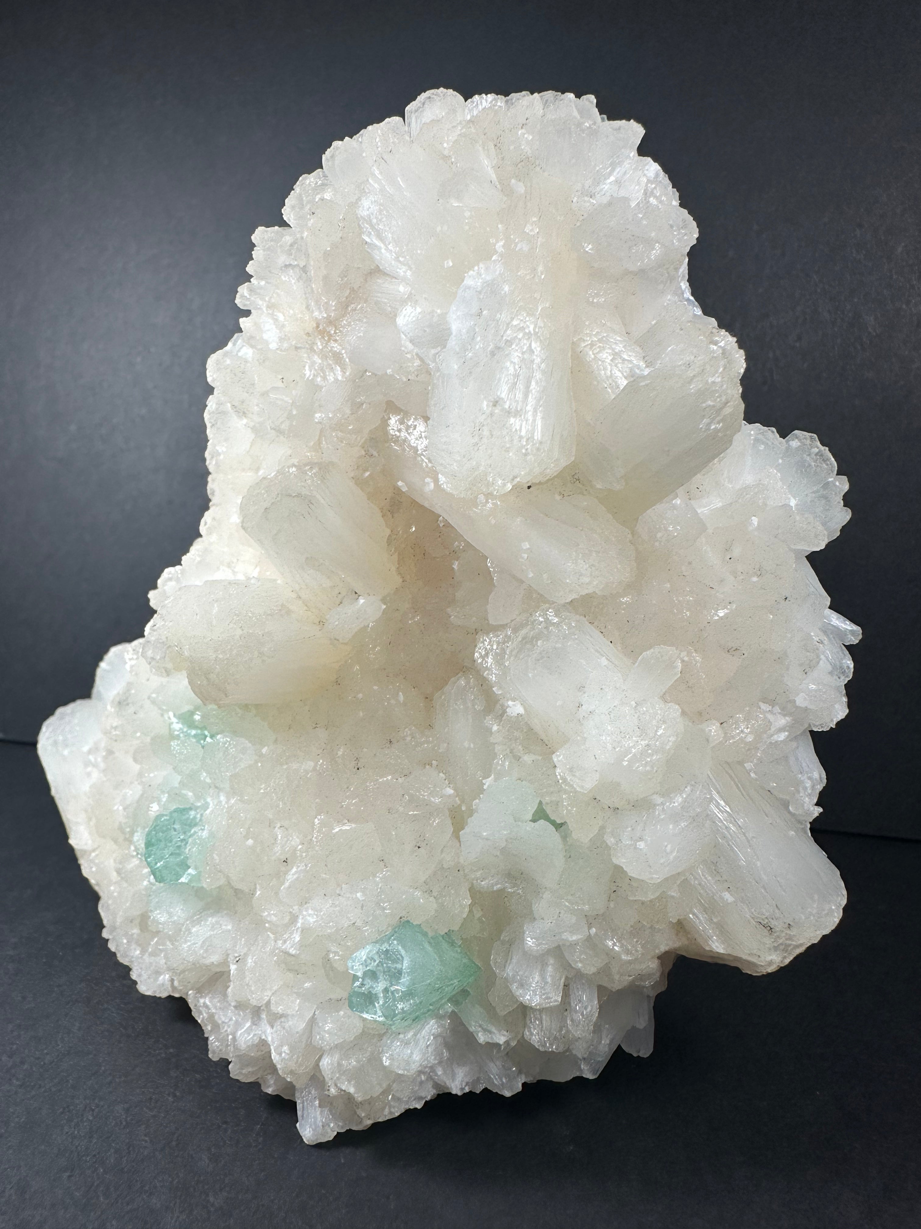Green Apophyllite, Stilbite & Mordenite Specimen