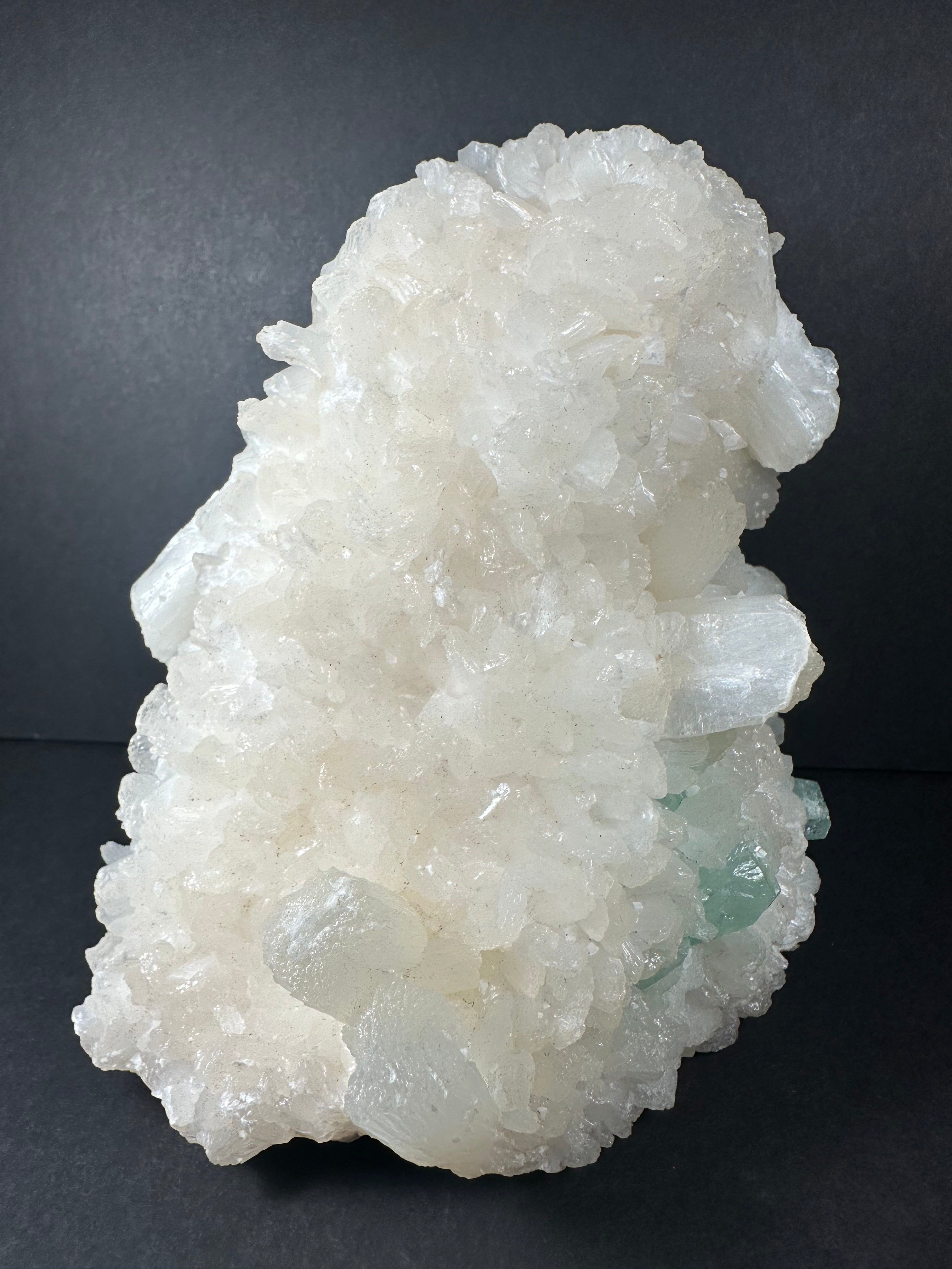 Green Apophyllite, Stilbite & Mordenite Specimen