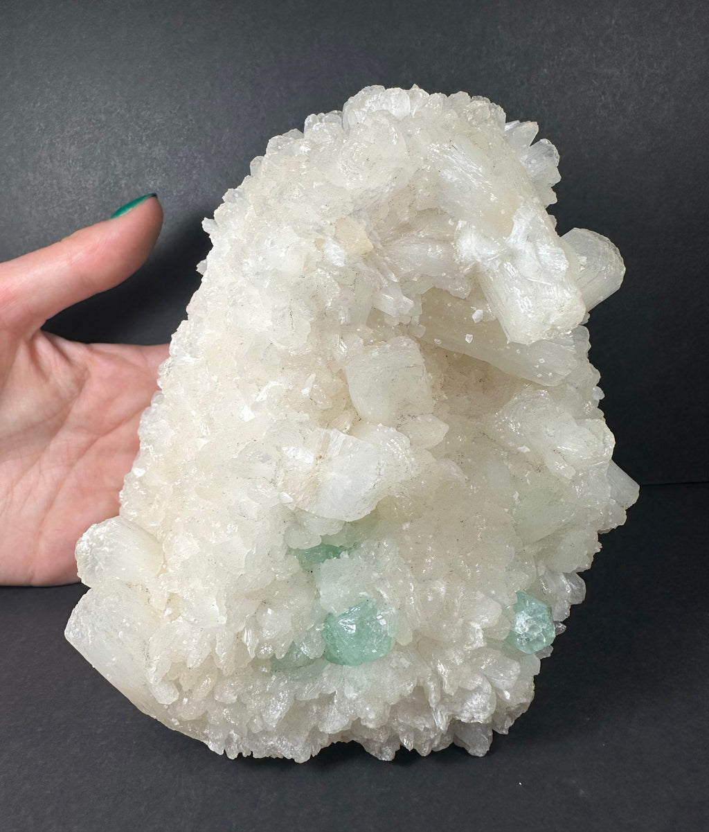 Green Apophyllite, Stilbite & Mordenite Specimen