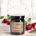 Pure Rose Botanical Candle - 6 oz Amber Jar