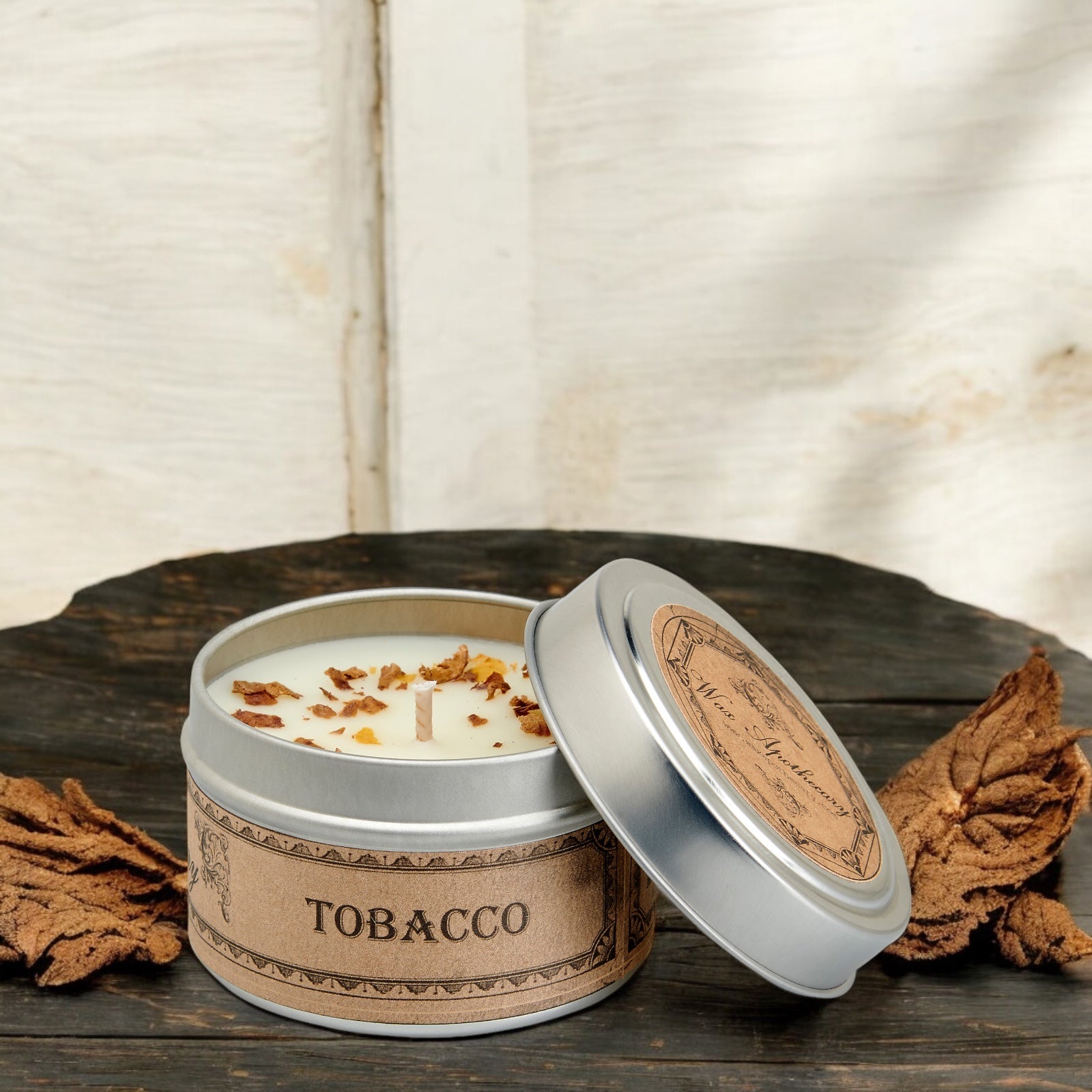 Tobacco Botanical Candle - 4 oz Travel Tin