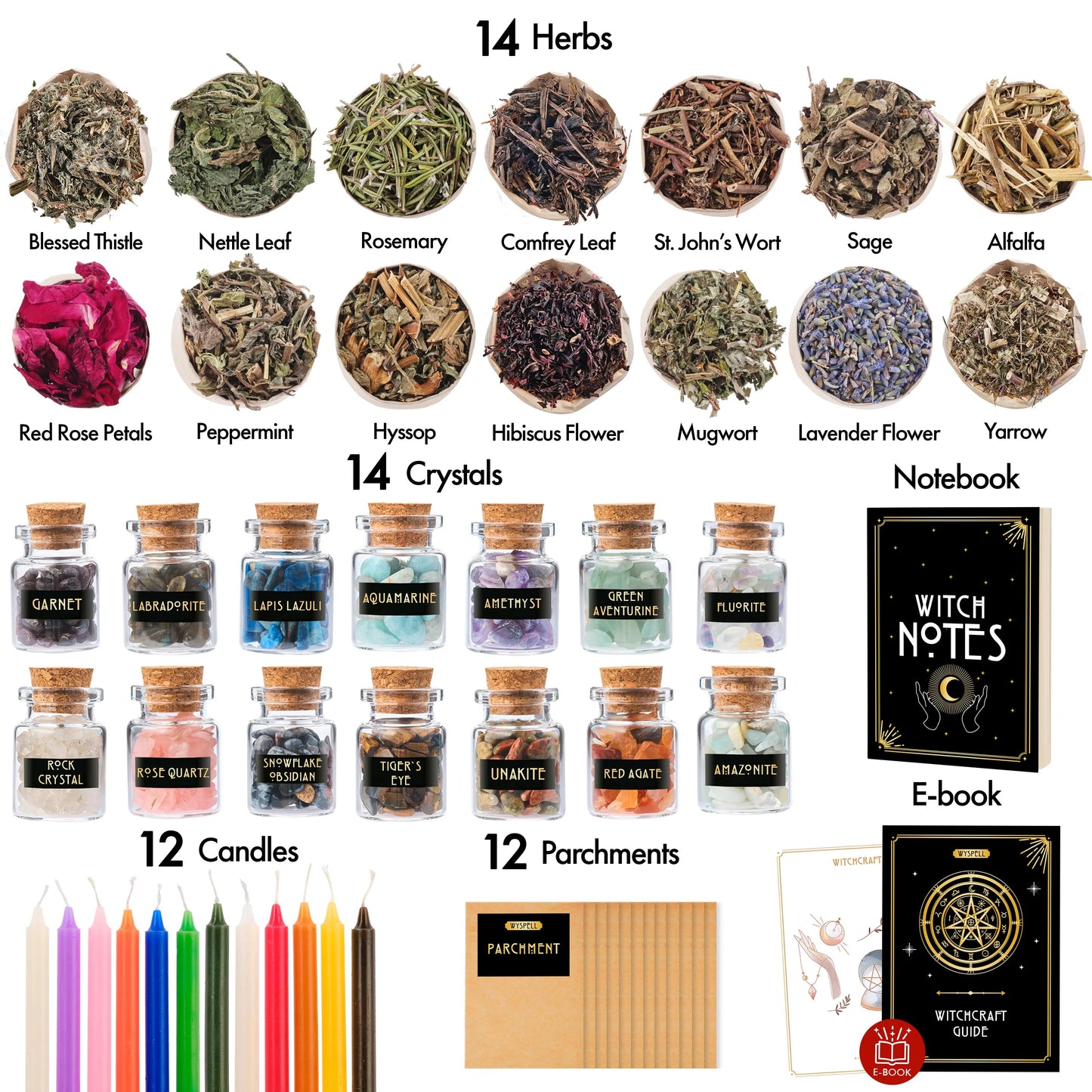 Witchcraft Ritual Kit (54-Piece)