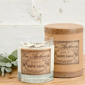 White Sage Botanical Candle - 7 oz Scotch Glass
