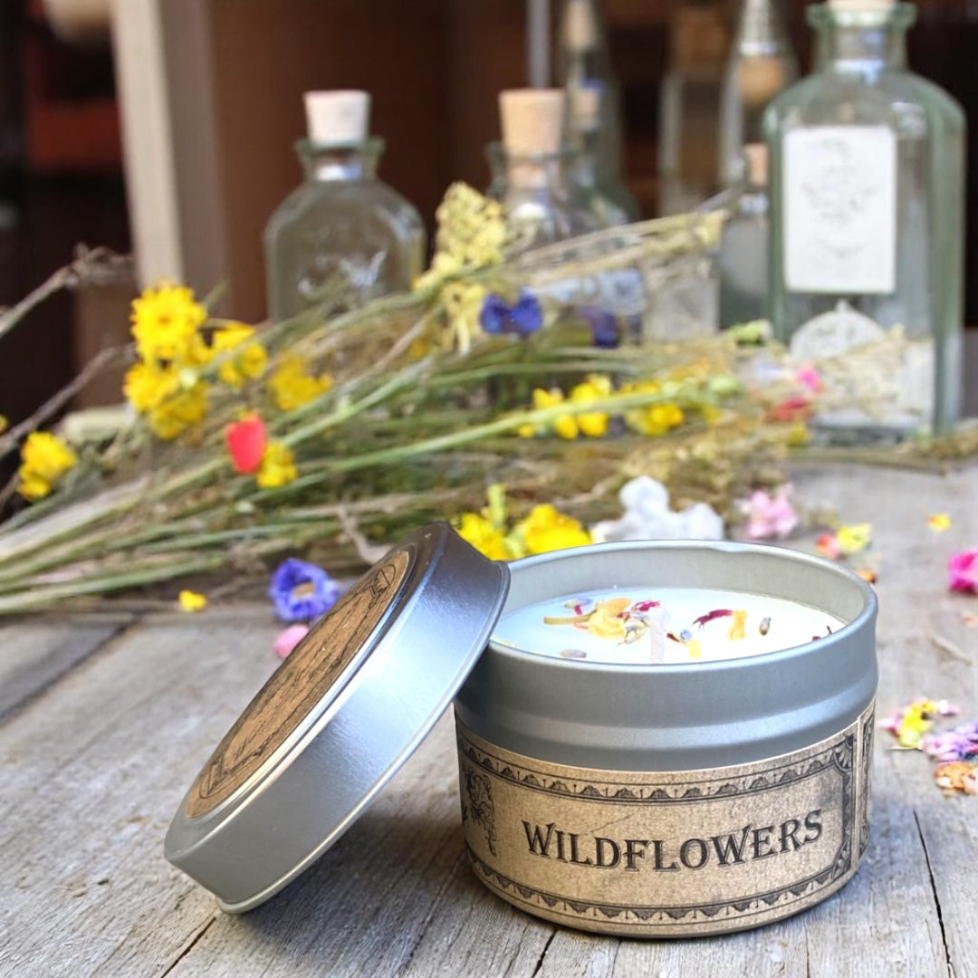 Wildflowers Botanical Candle - 4 oz Travel Tin