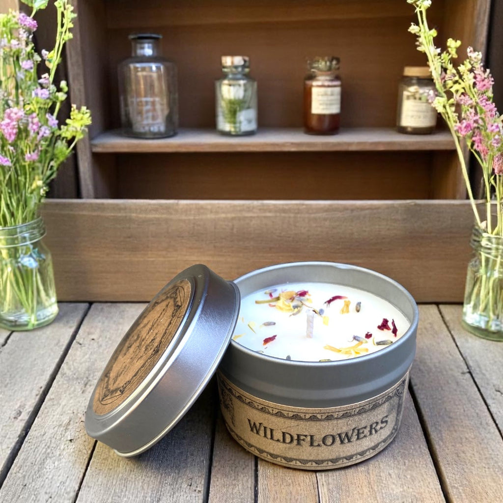 Wildflowers Botanical Candle - 4 oz Travel Tin