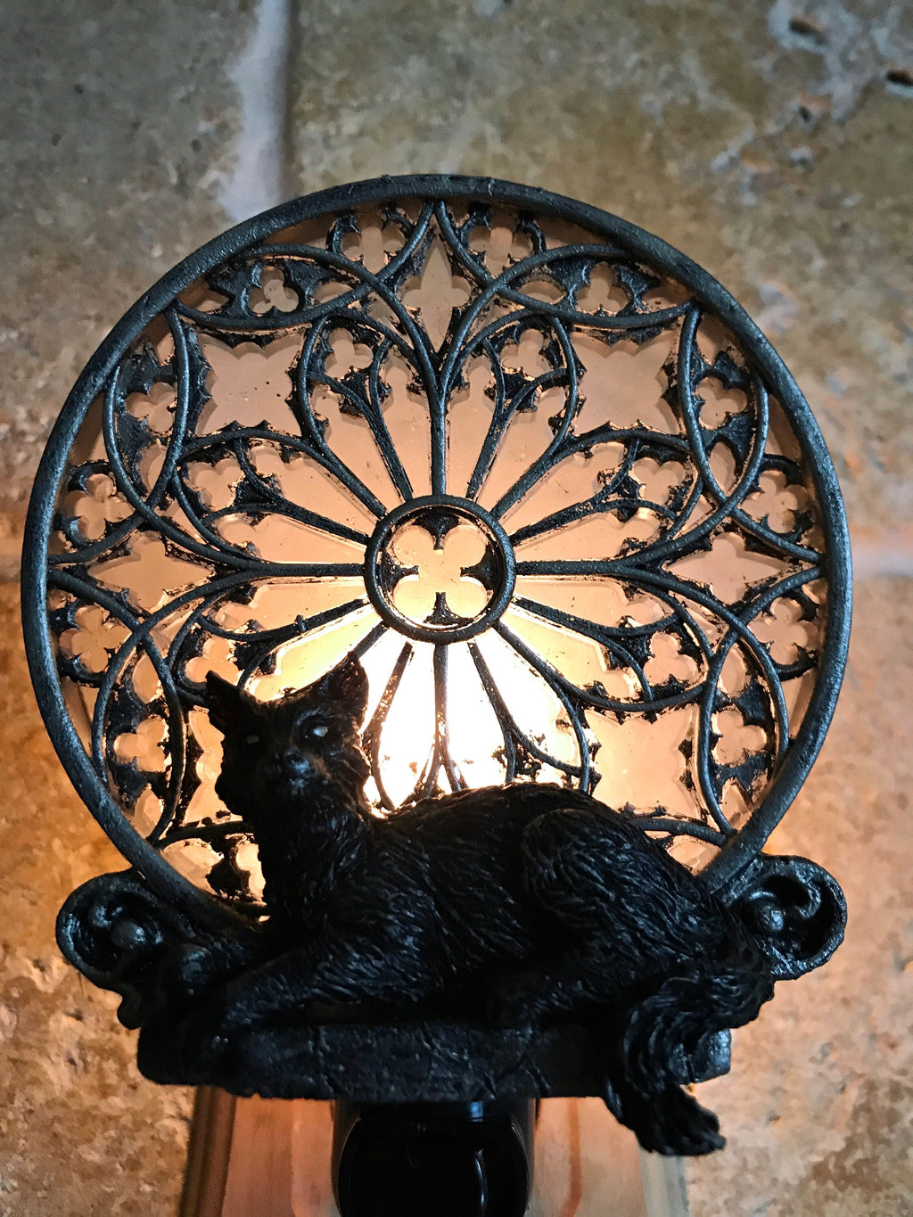 Gothic Cat Cathedral Nightlight