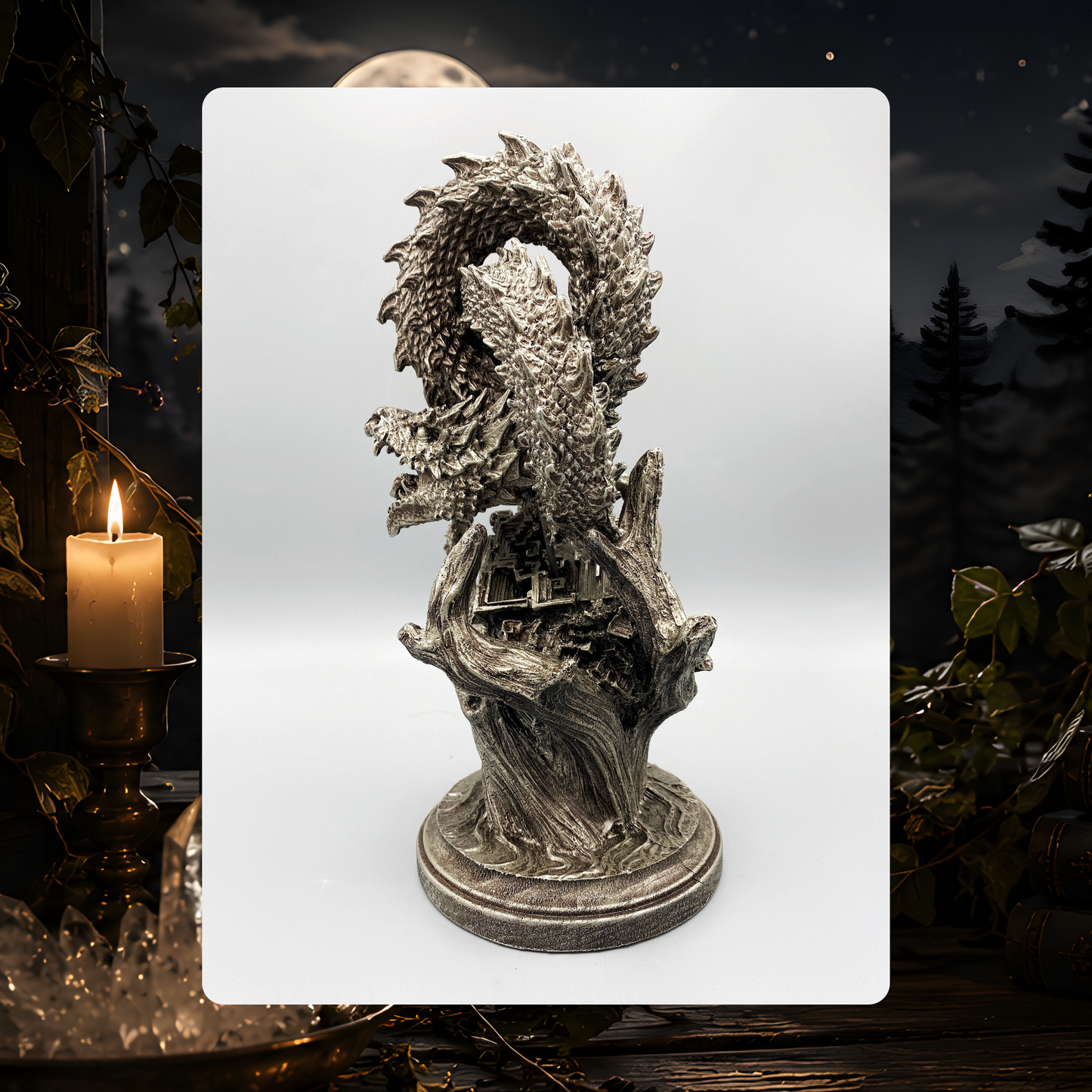 Ouroboros World Serpent Statue