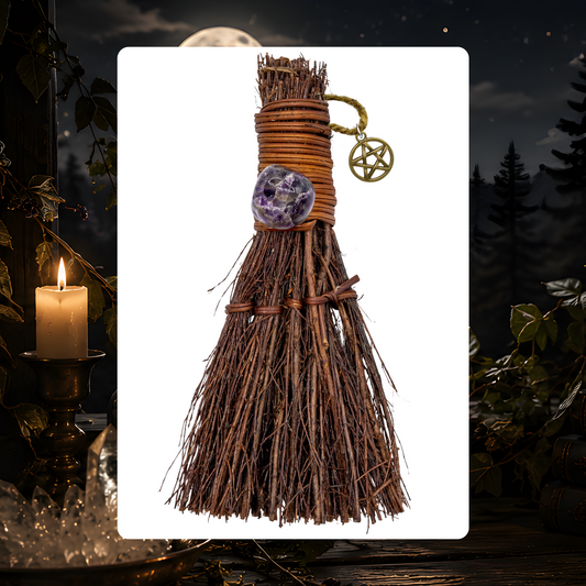 Amethyst Cinnamon Witch's Broom