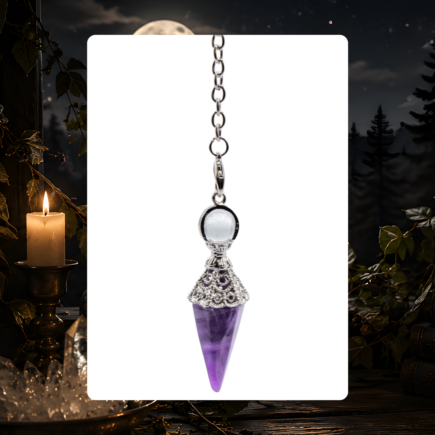 Ornate Amethyst Pendulum