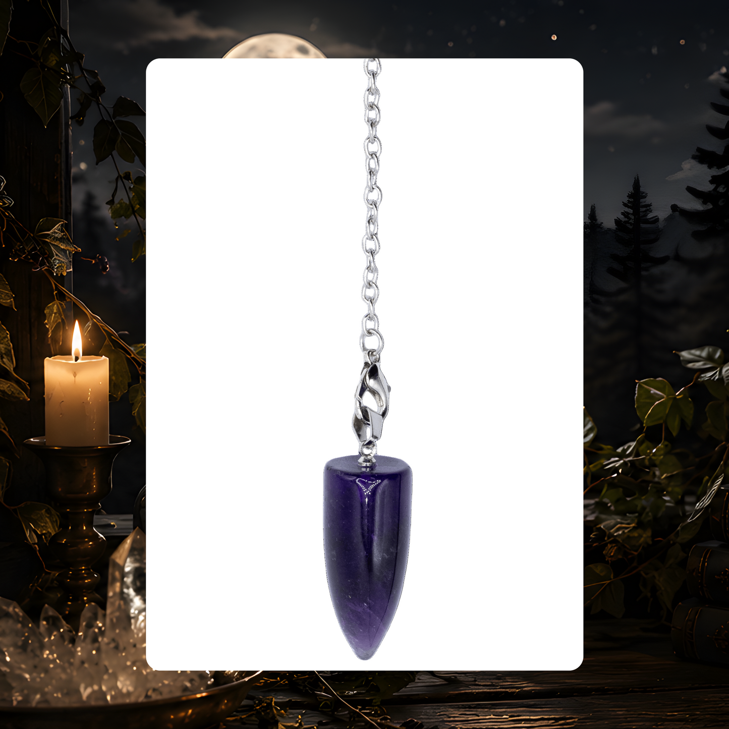 Amethyst Teardrop Pendulum