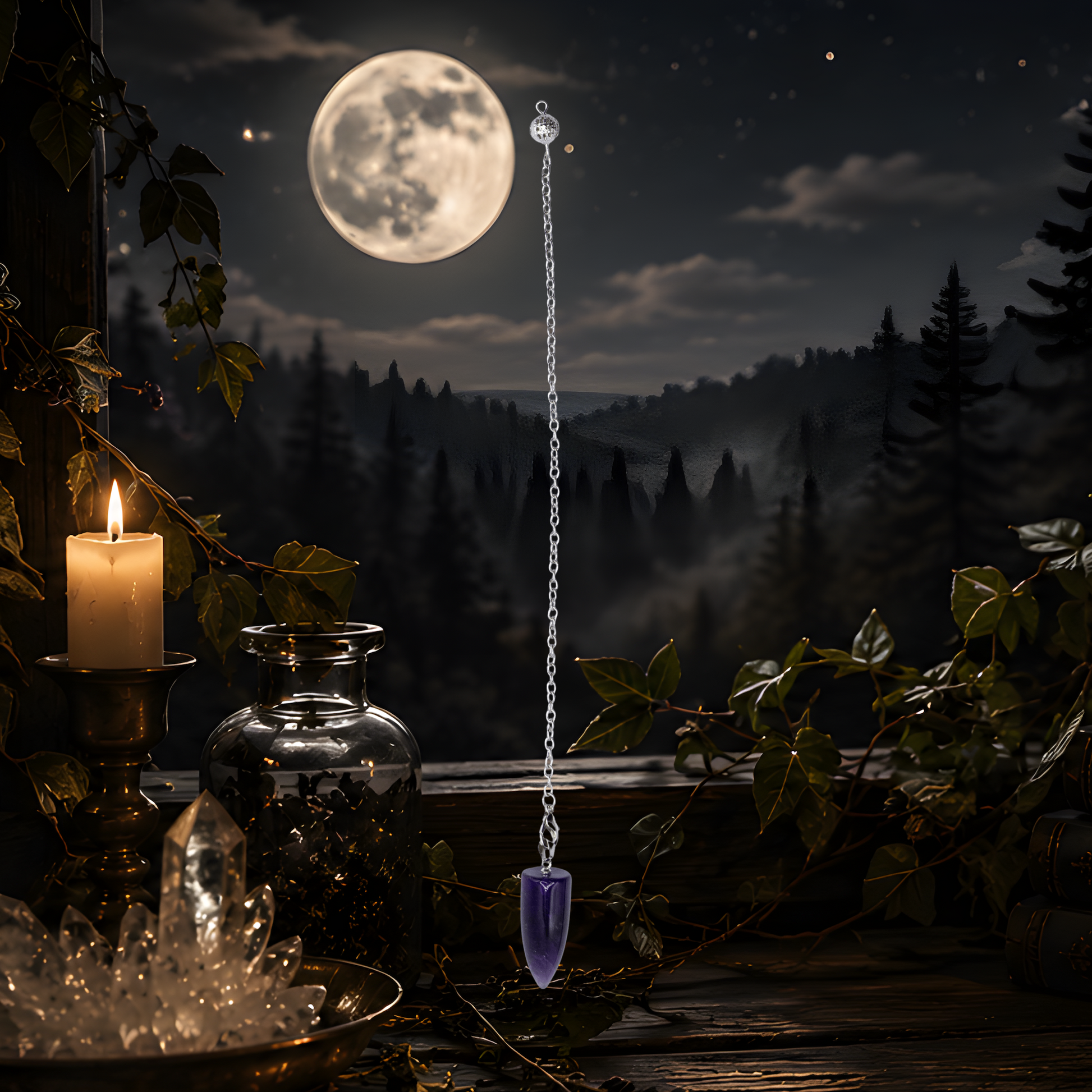 Amethyst Teardrop Pendulum