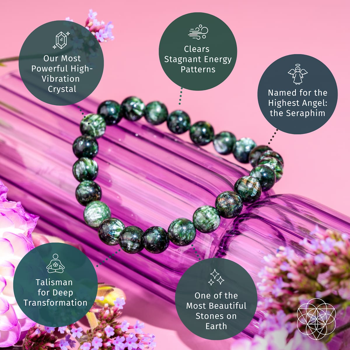 Seraphinite Bracelet - Angel Energy