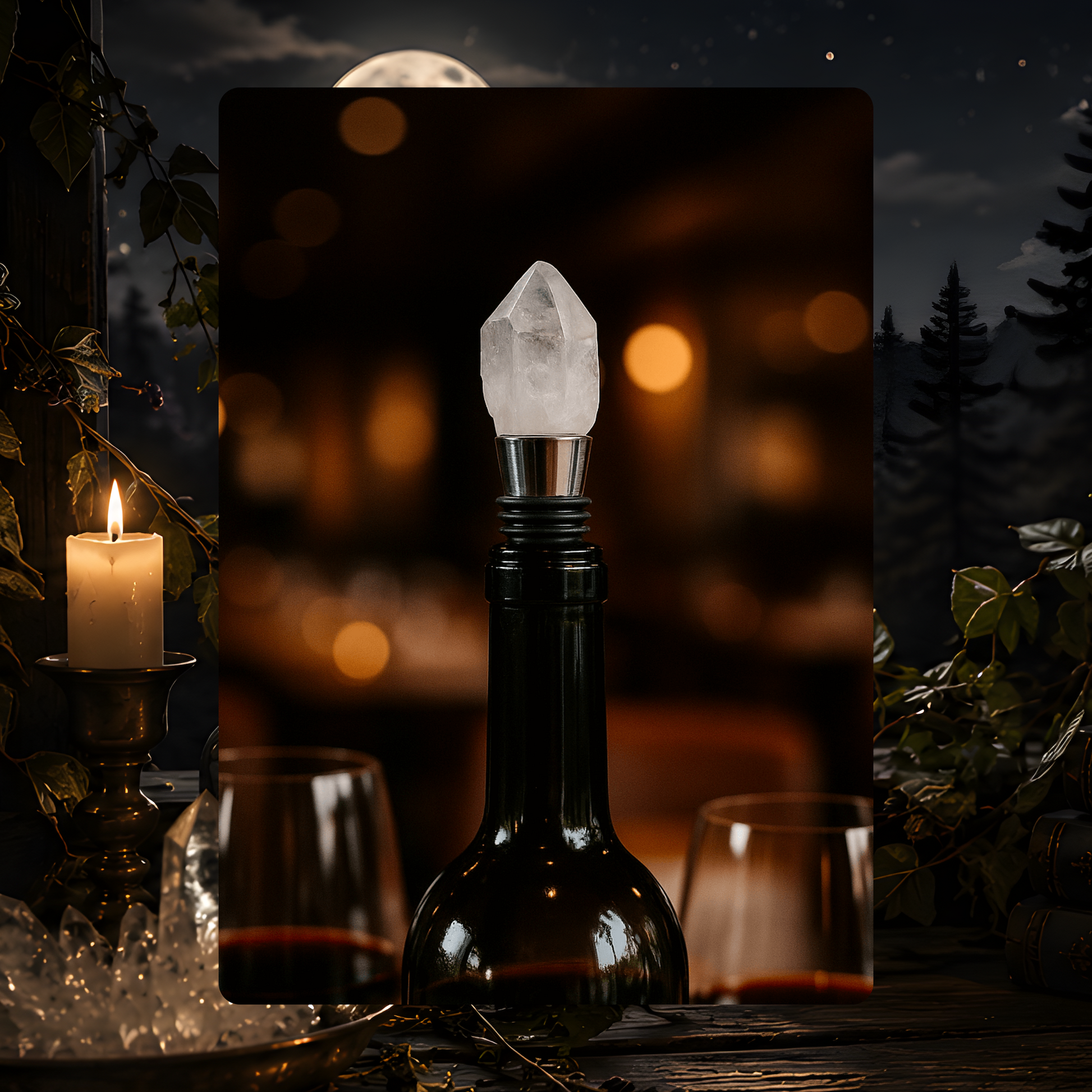 Arkansas Quartz Wine Stopper