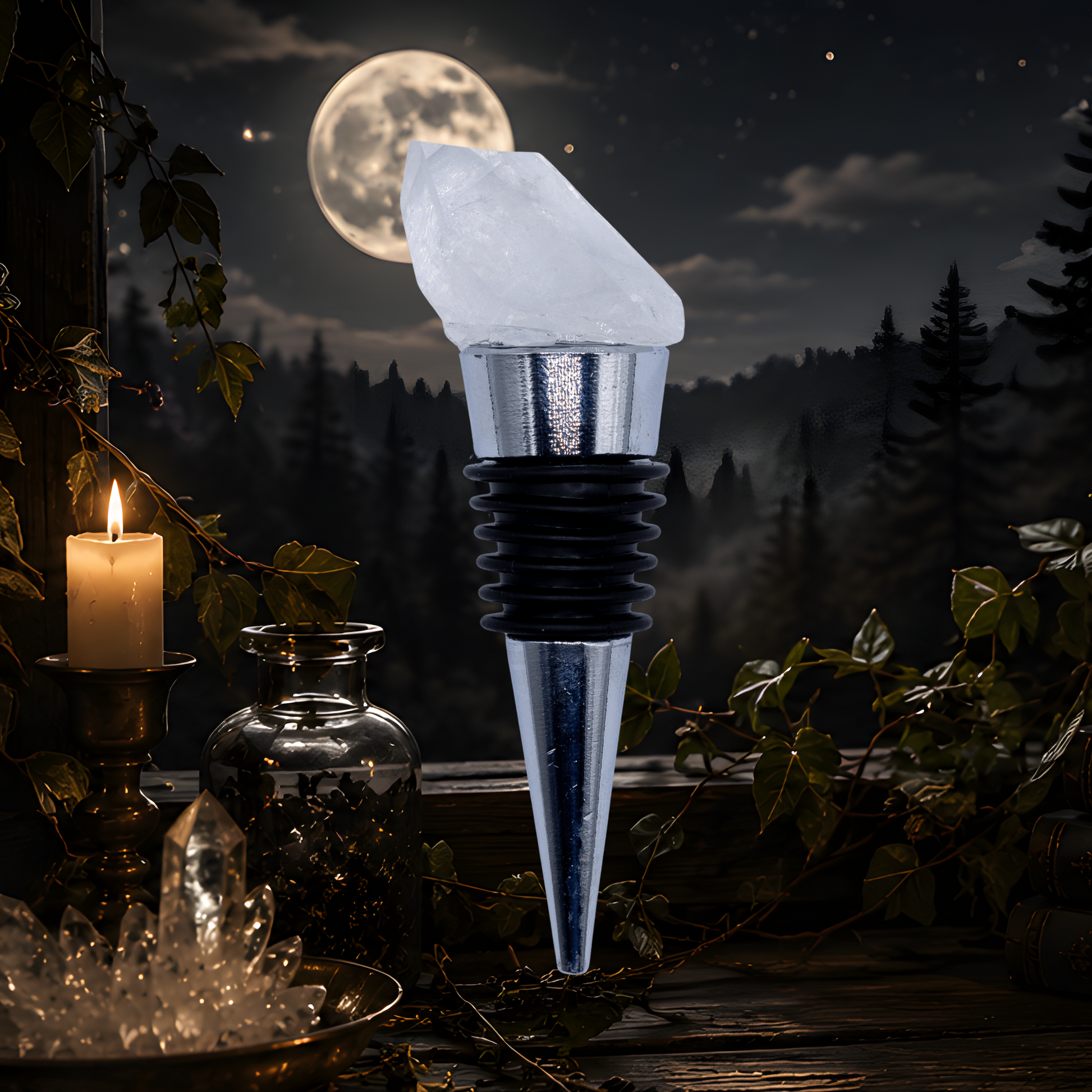 Arkansas Quartz Wine Stopper
