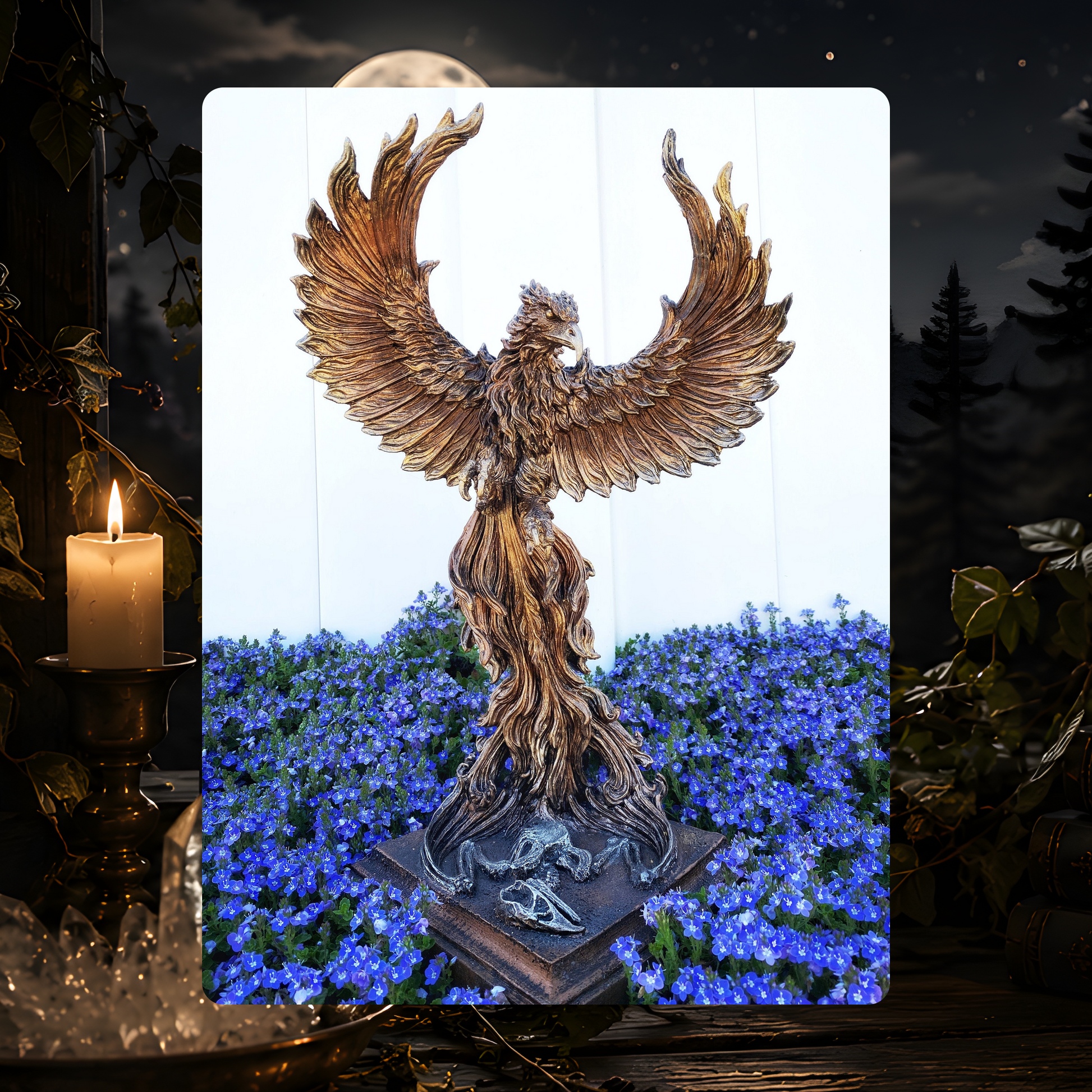 Phoenix Rising Statue