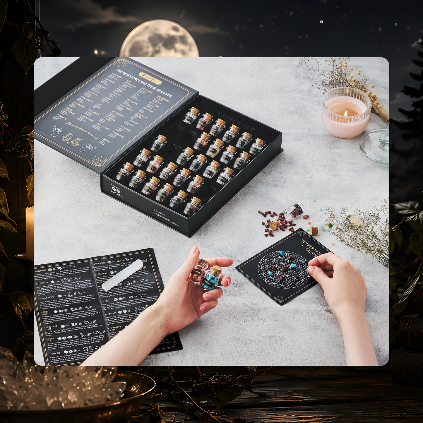 Gemstone Spell Jar Kit (30-Piece)