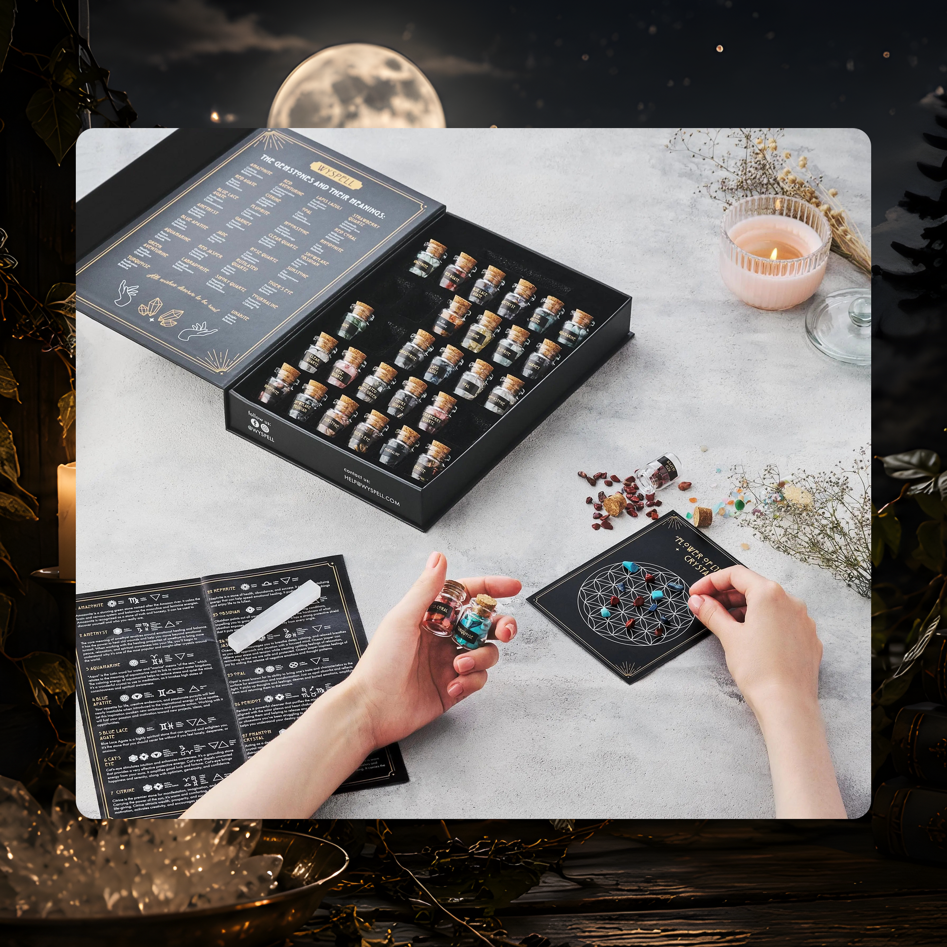Gemstone Spell Jar Kit (30-Piece)