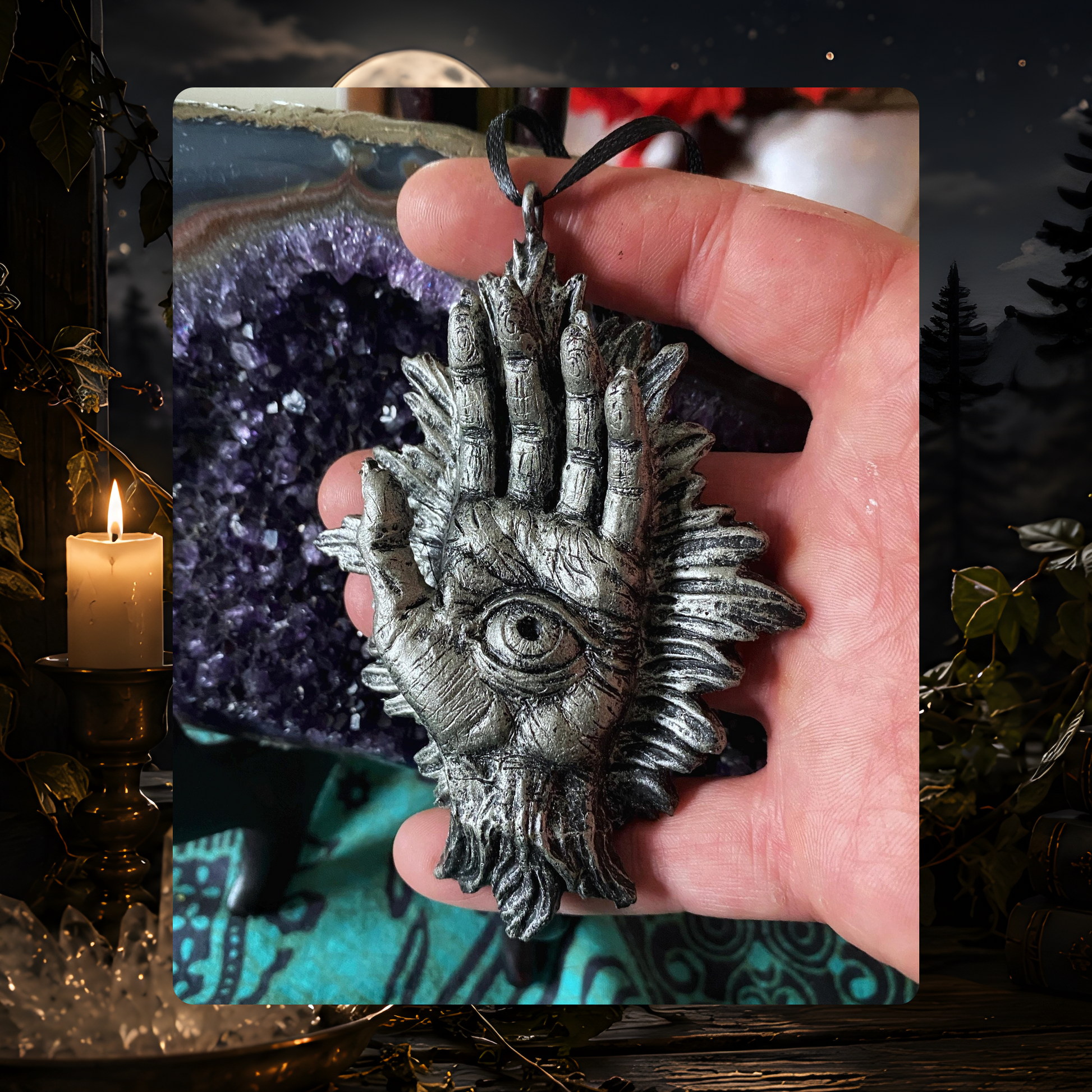 Hand of Protection Hamsa Ornament