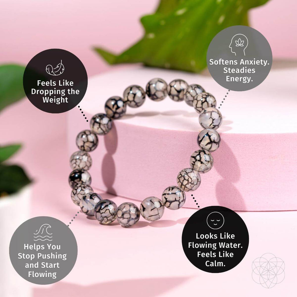River Agate Bracelet - Calm in Chaos
