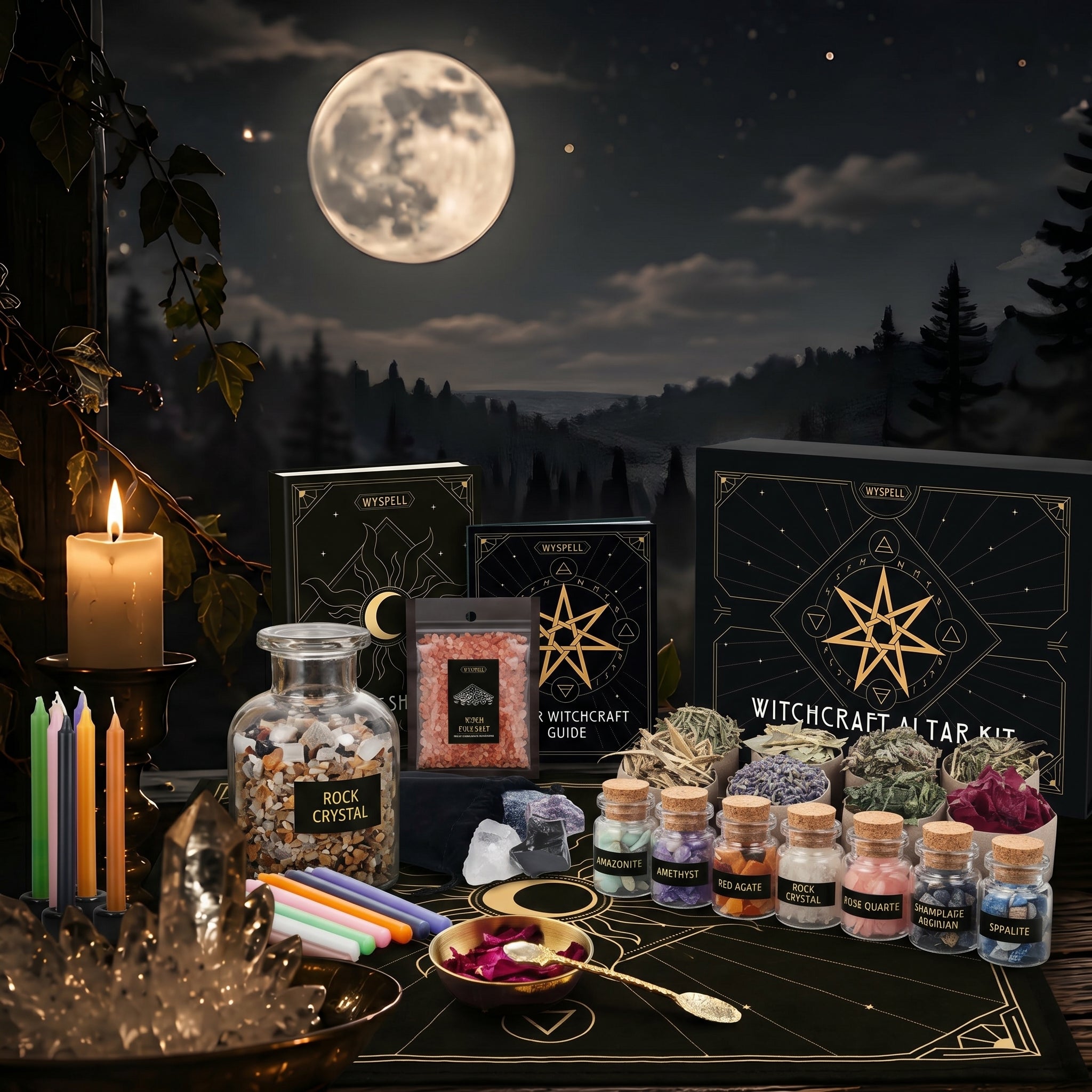 Witchcraft Altar Kit (77-Piece)