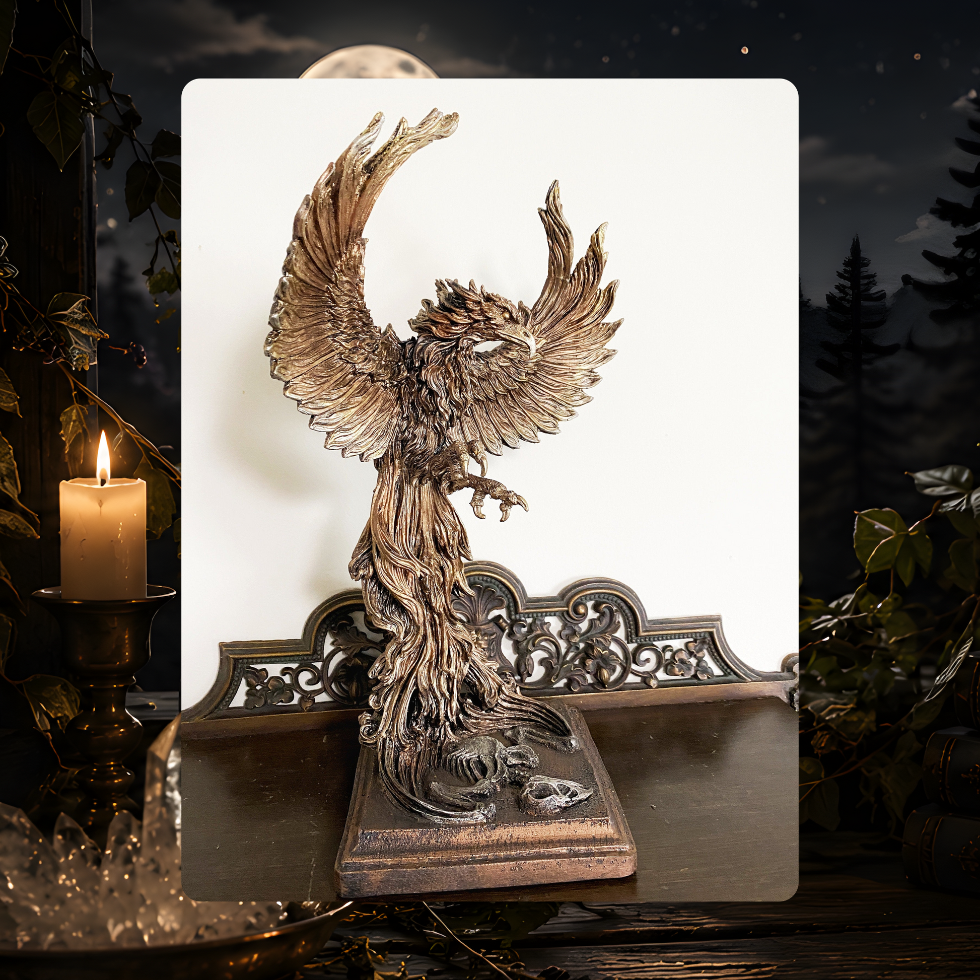Phoenix Rising Statue