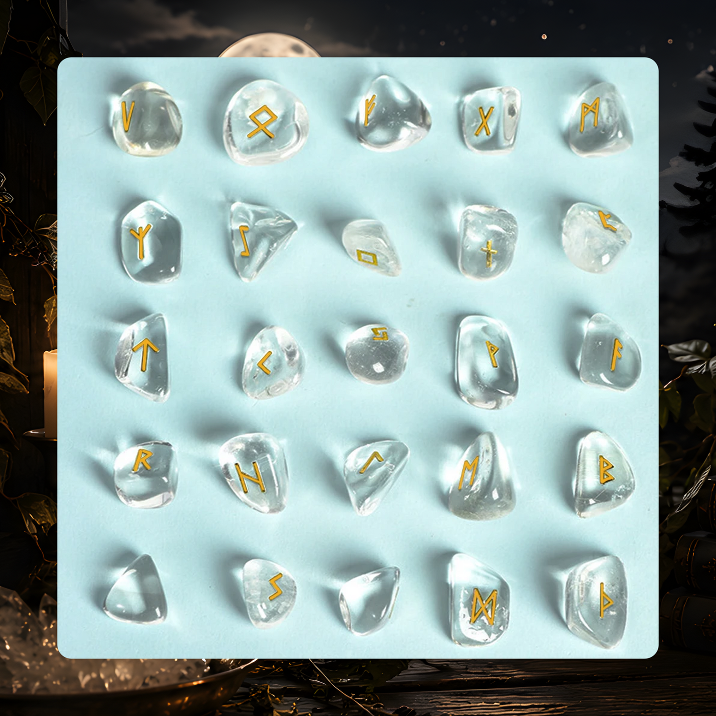 Crystal Rune Stone Set