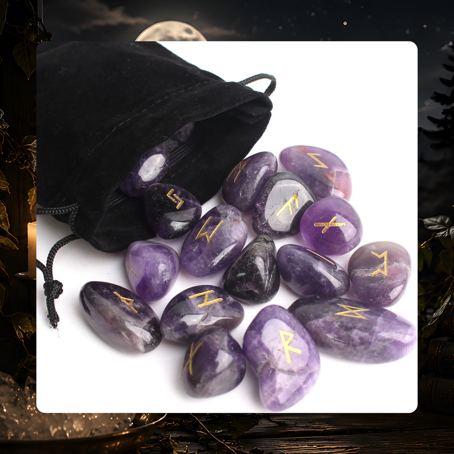Crystal Rune Stone Set