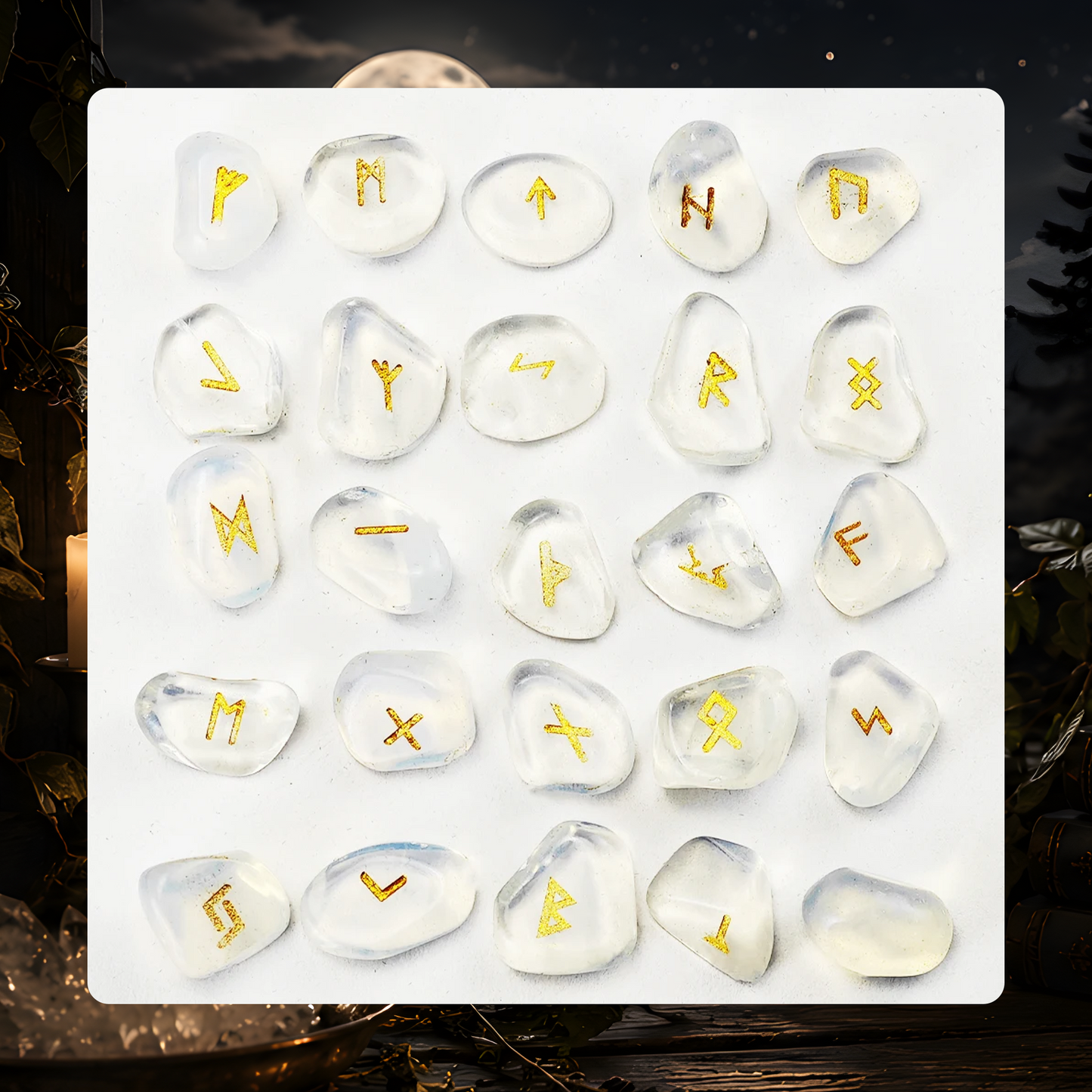 Crystal Rune Stone Set
