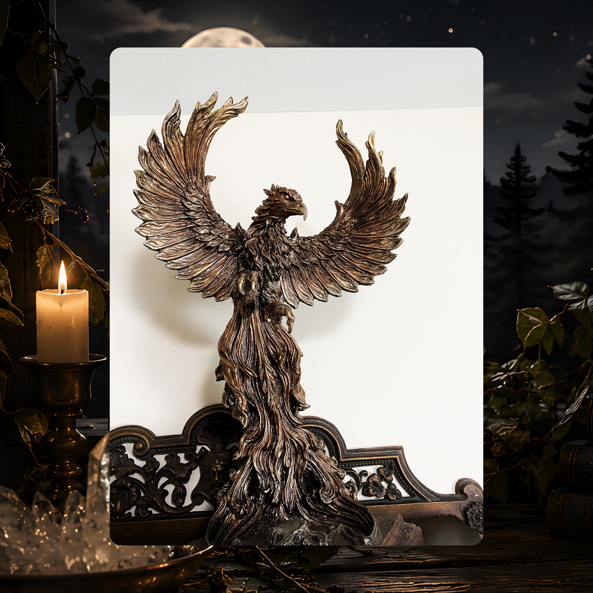 Phoenix Rising Statue