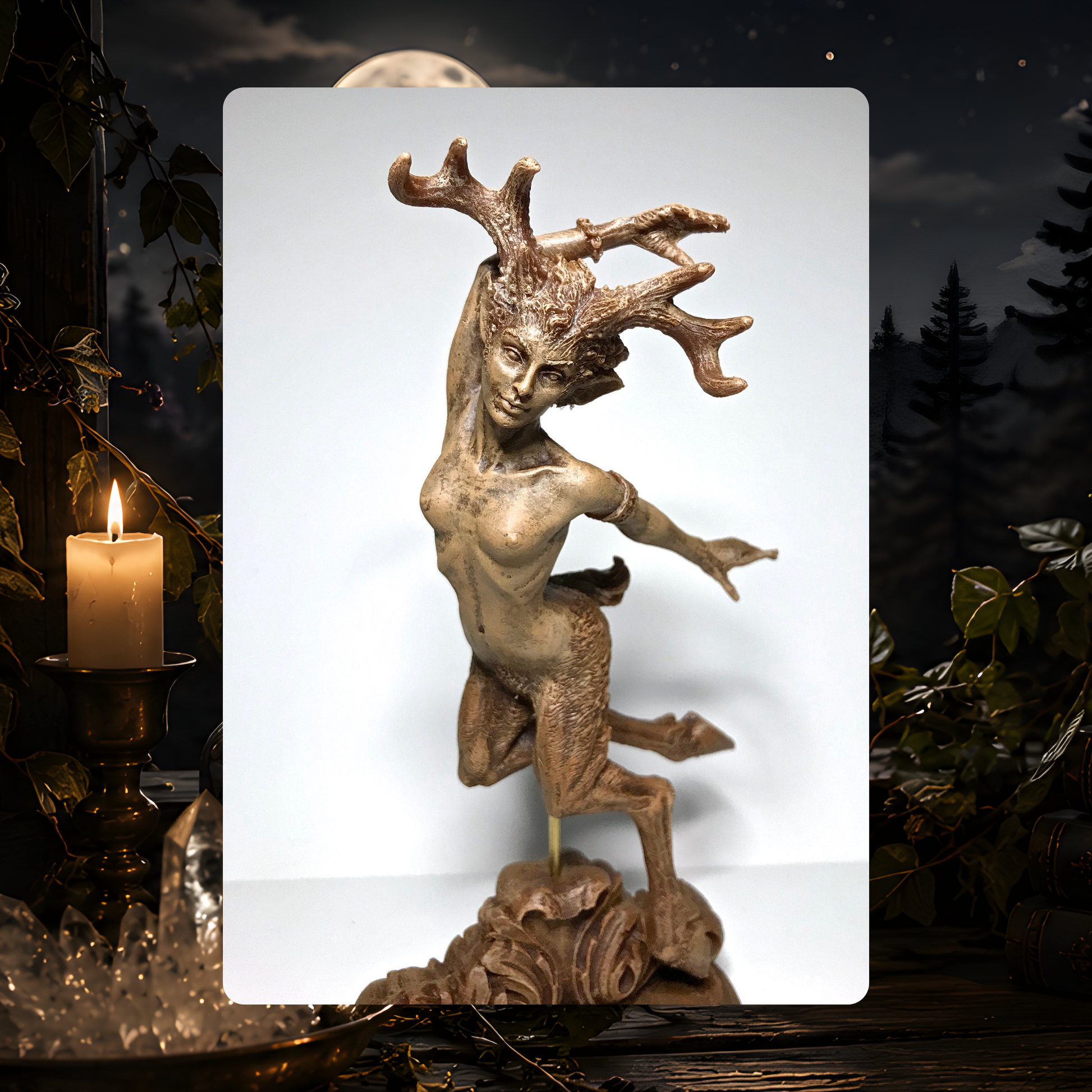 Woodland Faun Statue